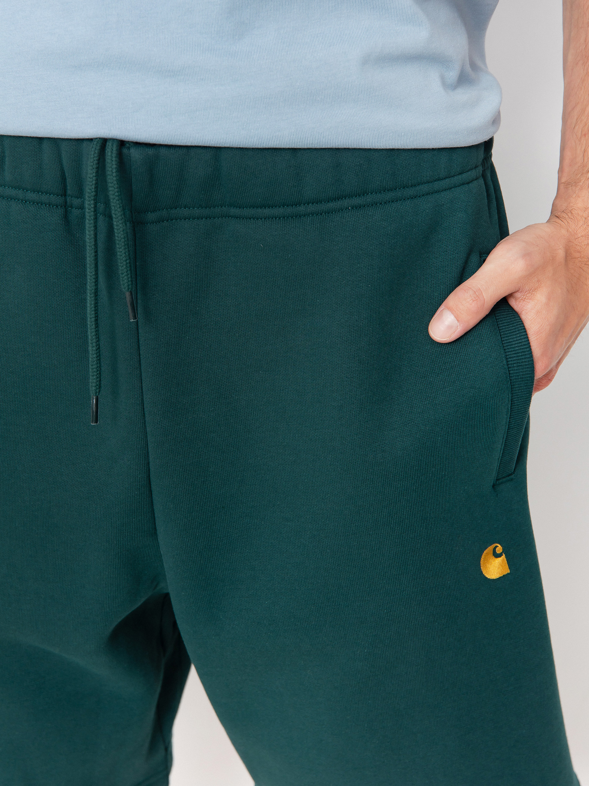 Carhartt WIP Chase Rövidnadrág (dark fir/gold)