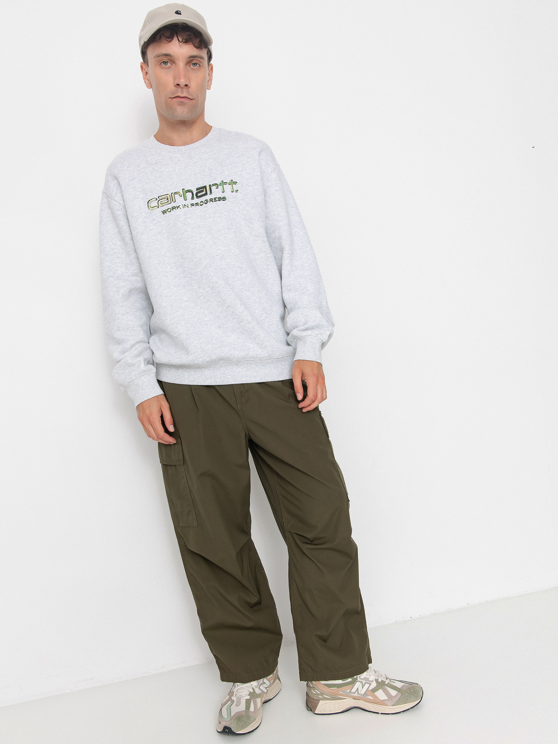 Carhartt WIP Solar Chrome Pulóver (ash heather)