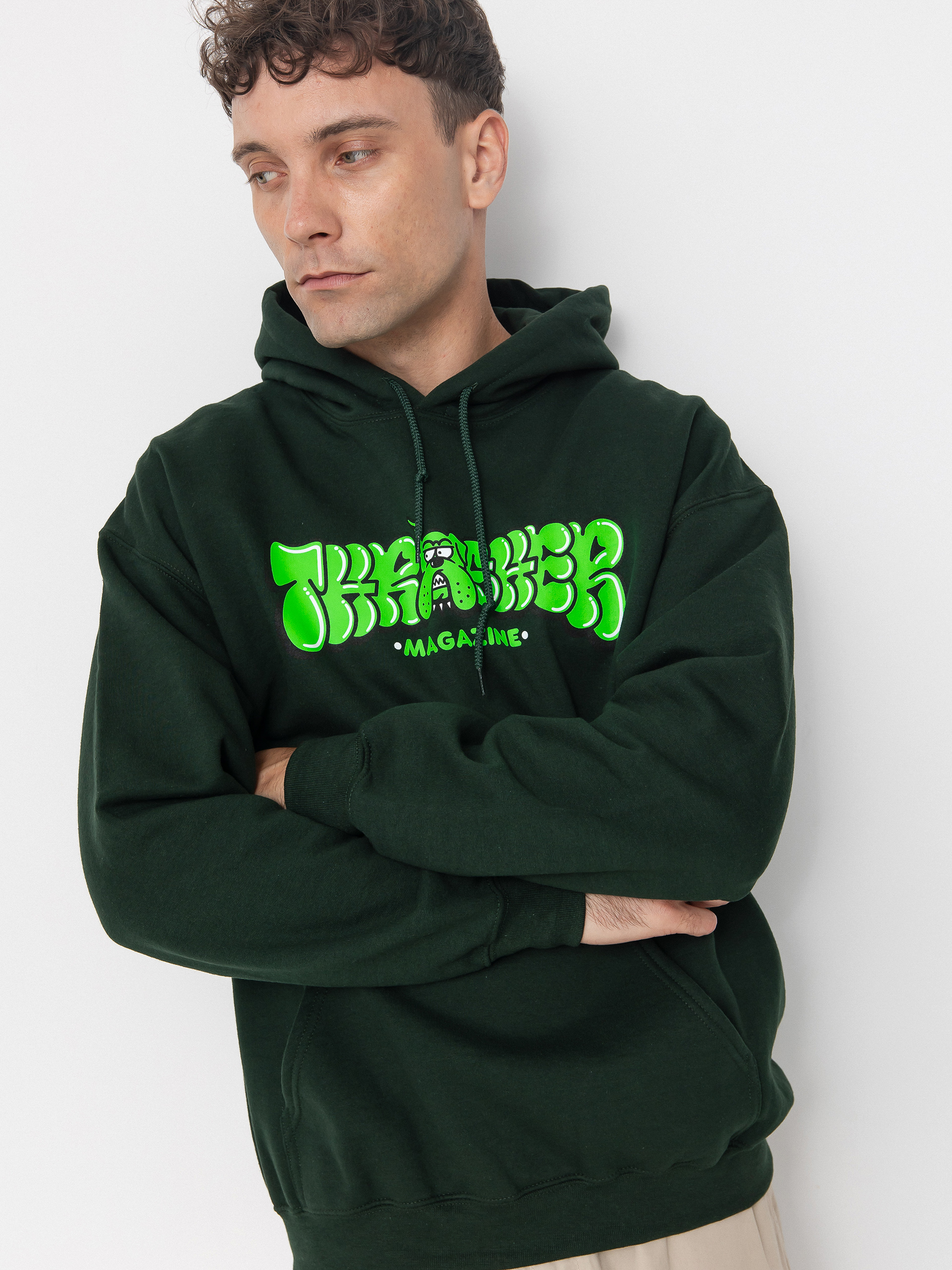 Thrasher Bully HD Kapucnis pulóver (forest green)