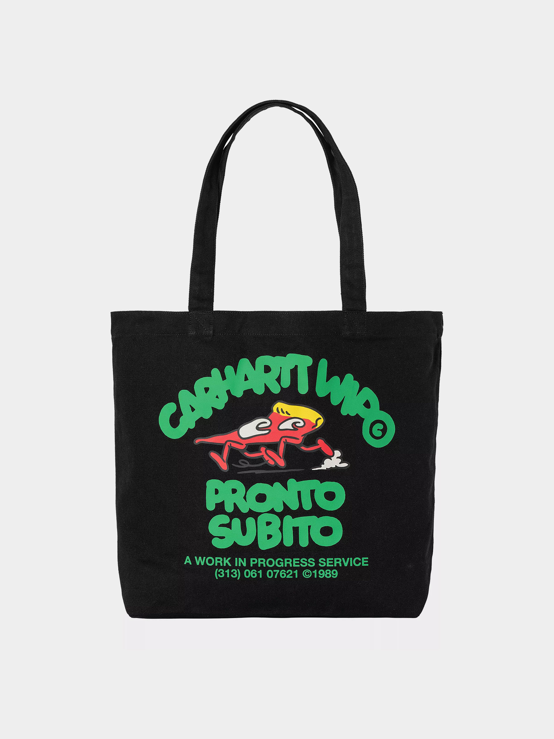 Kézitáska Carhartt WIP Canvas Graphic Tote (pronto print/black)