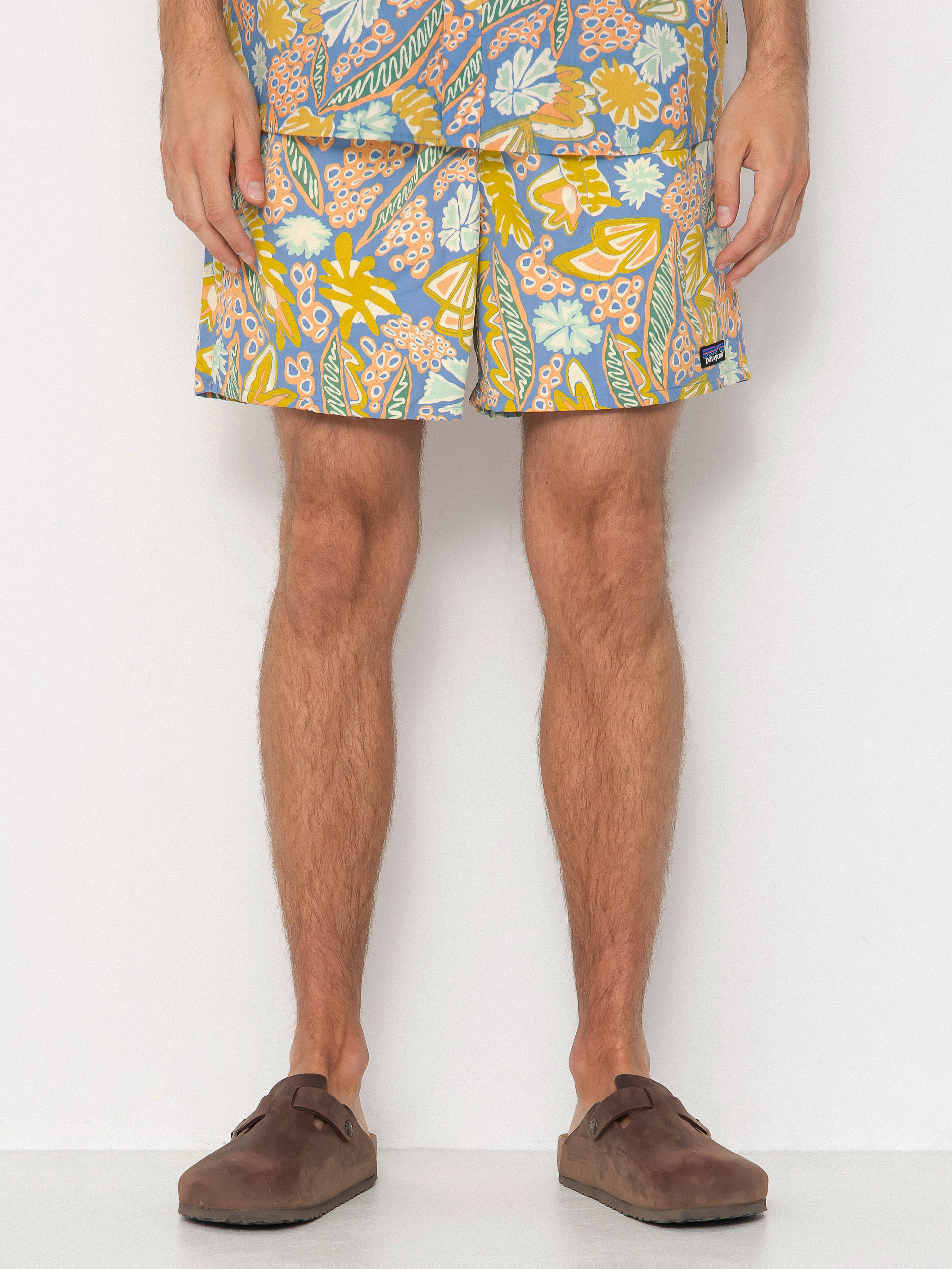 Rövidnadrág Patagonia Baggies Shorts 5in (flourish/abundant blue)