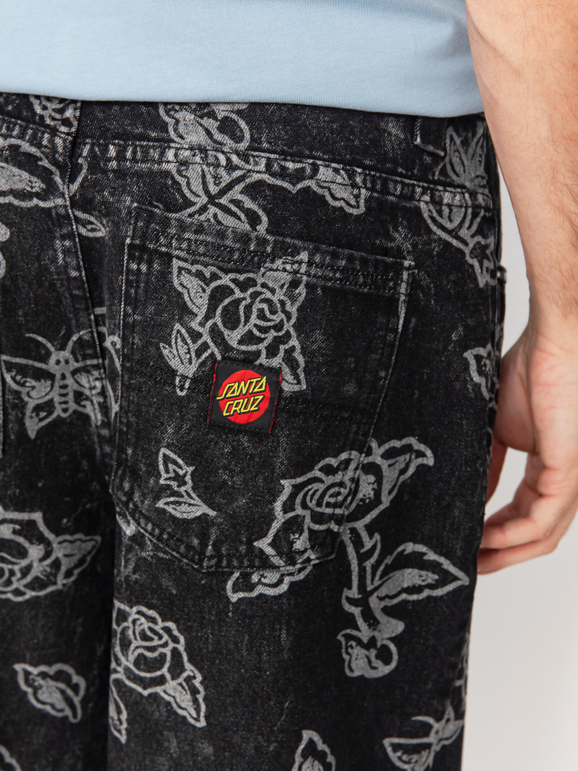 Santa Cruz Big Kisnadrág (mono flash roses)