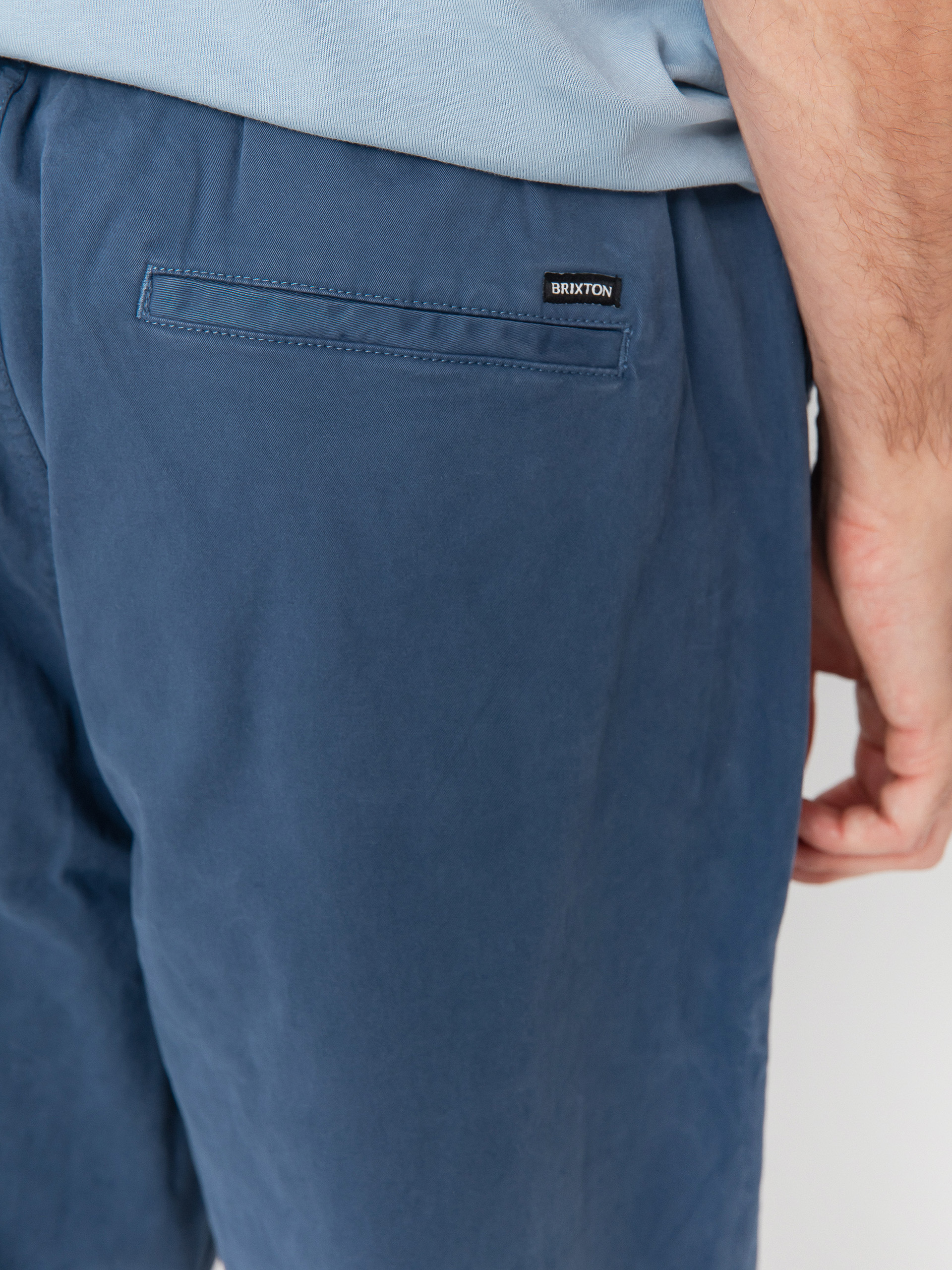 Brixton Broadway Vw Ewaist Rlx Kisnadrág (washed denim blue)