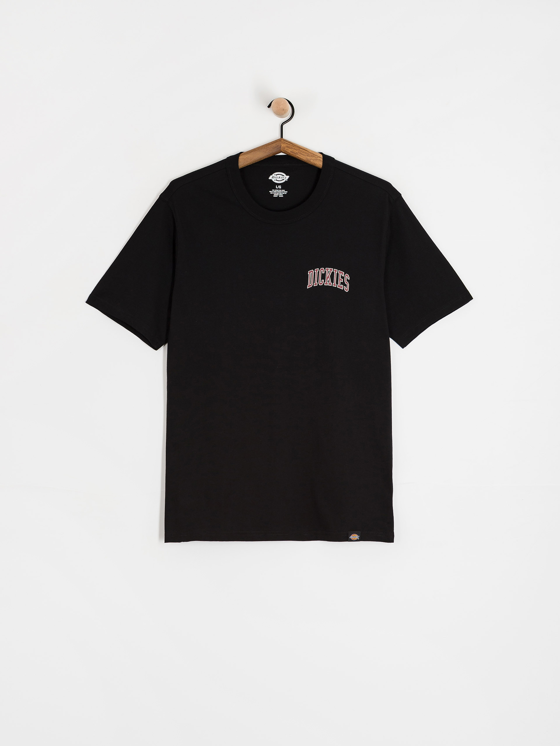 Dickies Aitkin Chest Póló (black/tibetan red)