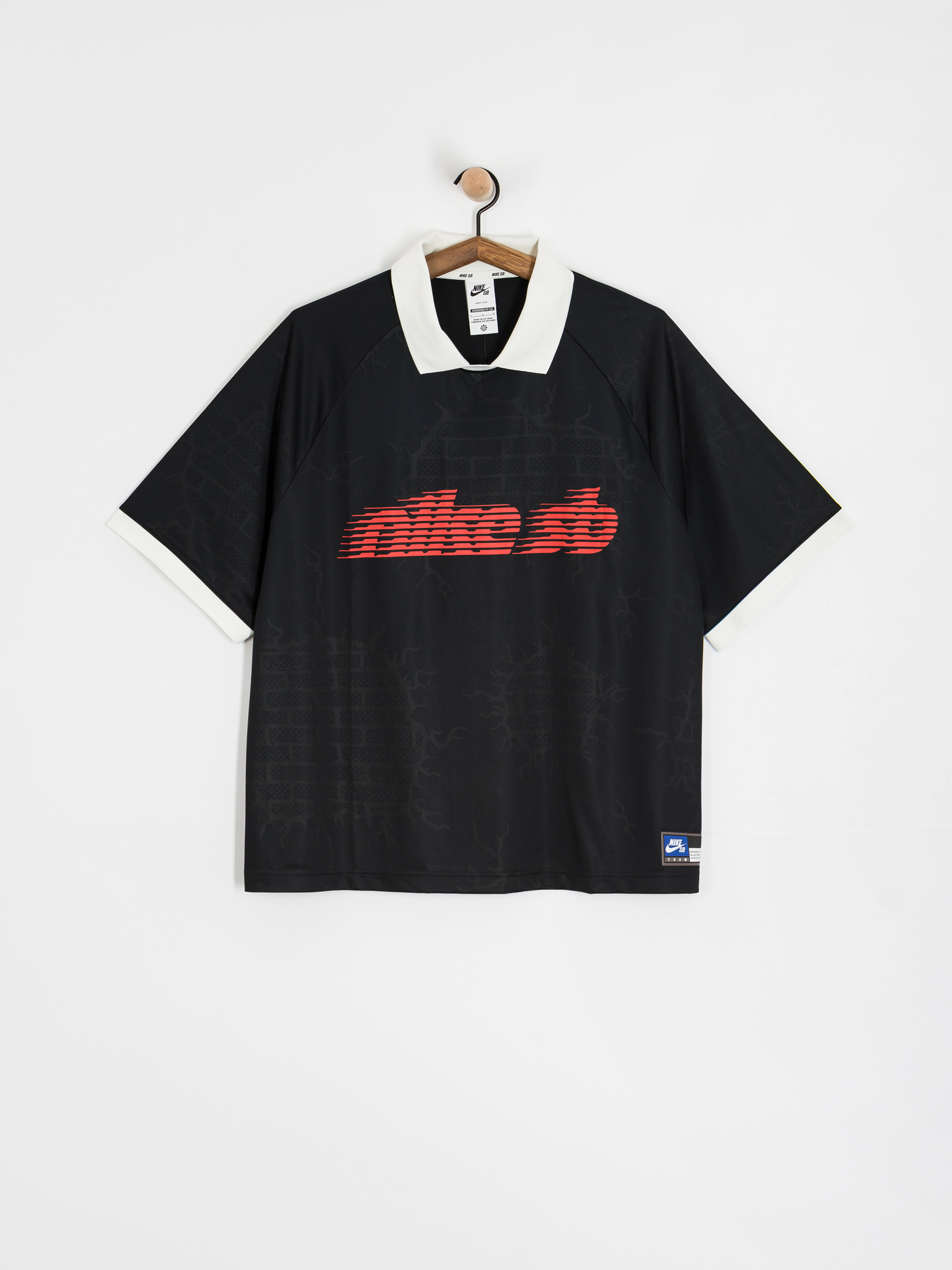 Pólóing Nike SB DF Jacquard Jersey (black/sail)