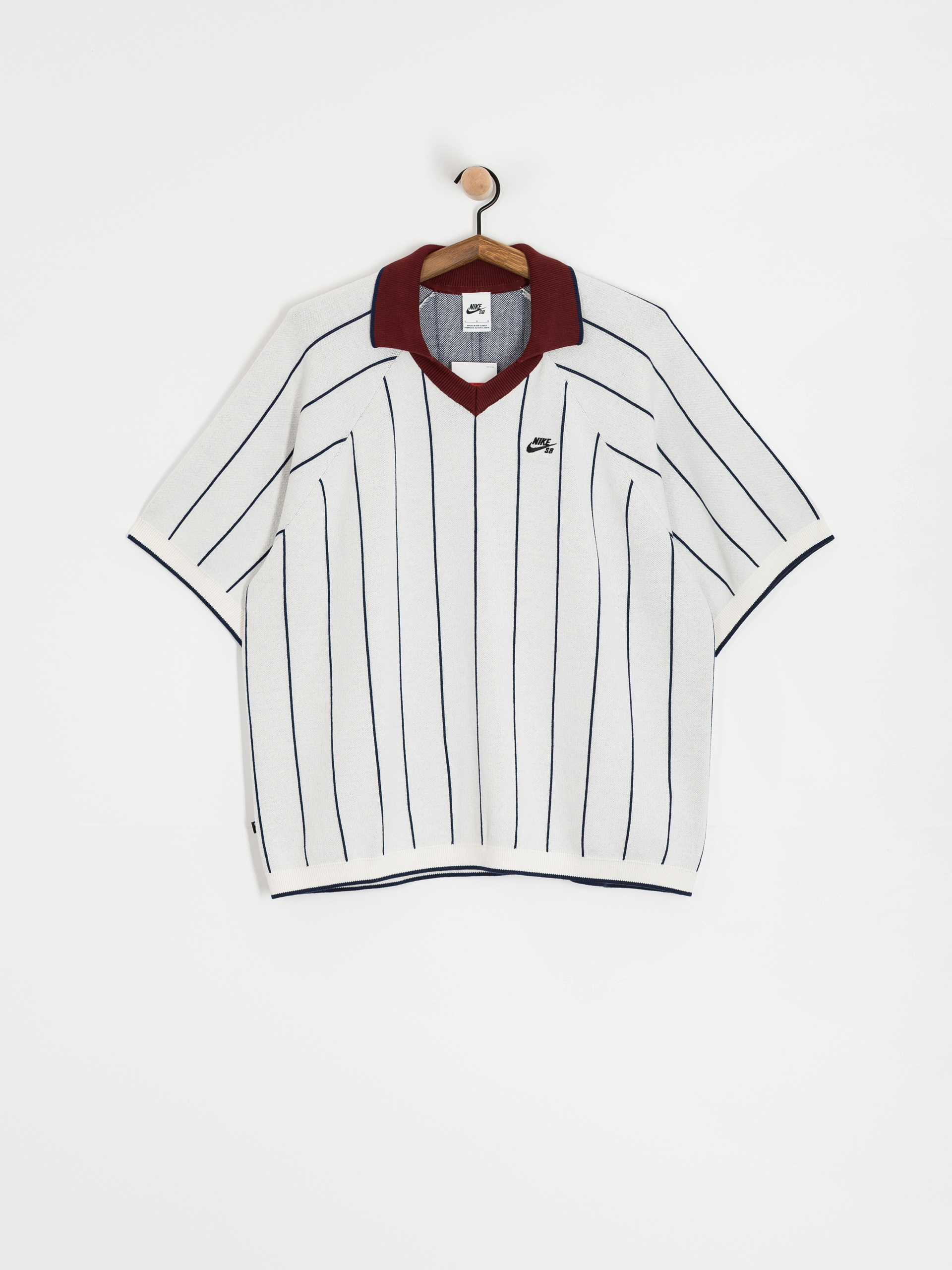 Pólóing Nike SB Strap Polo Sweat (sail/midnight navy/dark team red)