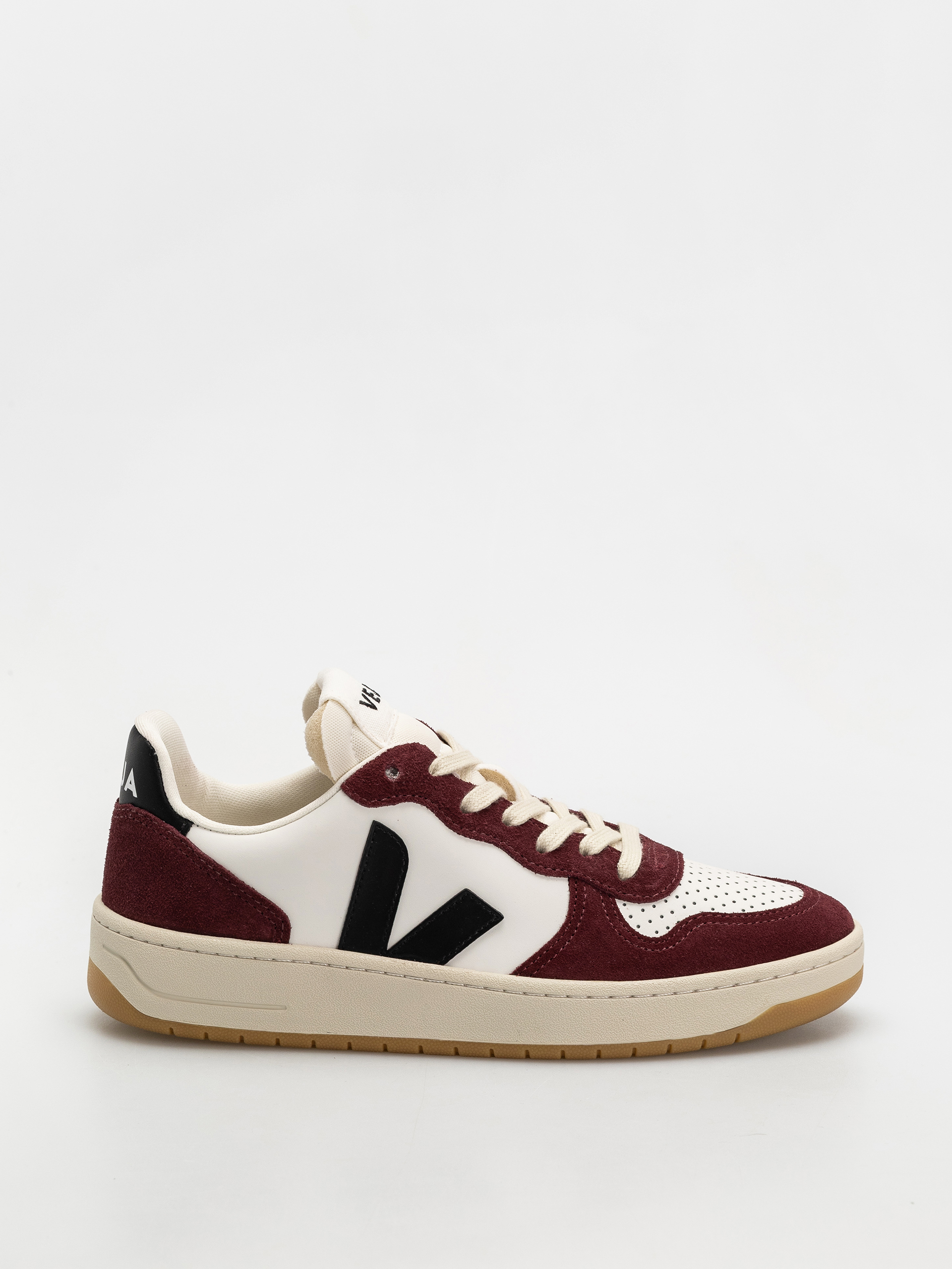 Veja V-10 Cipők Wmn (white black amarante)