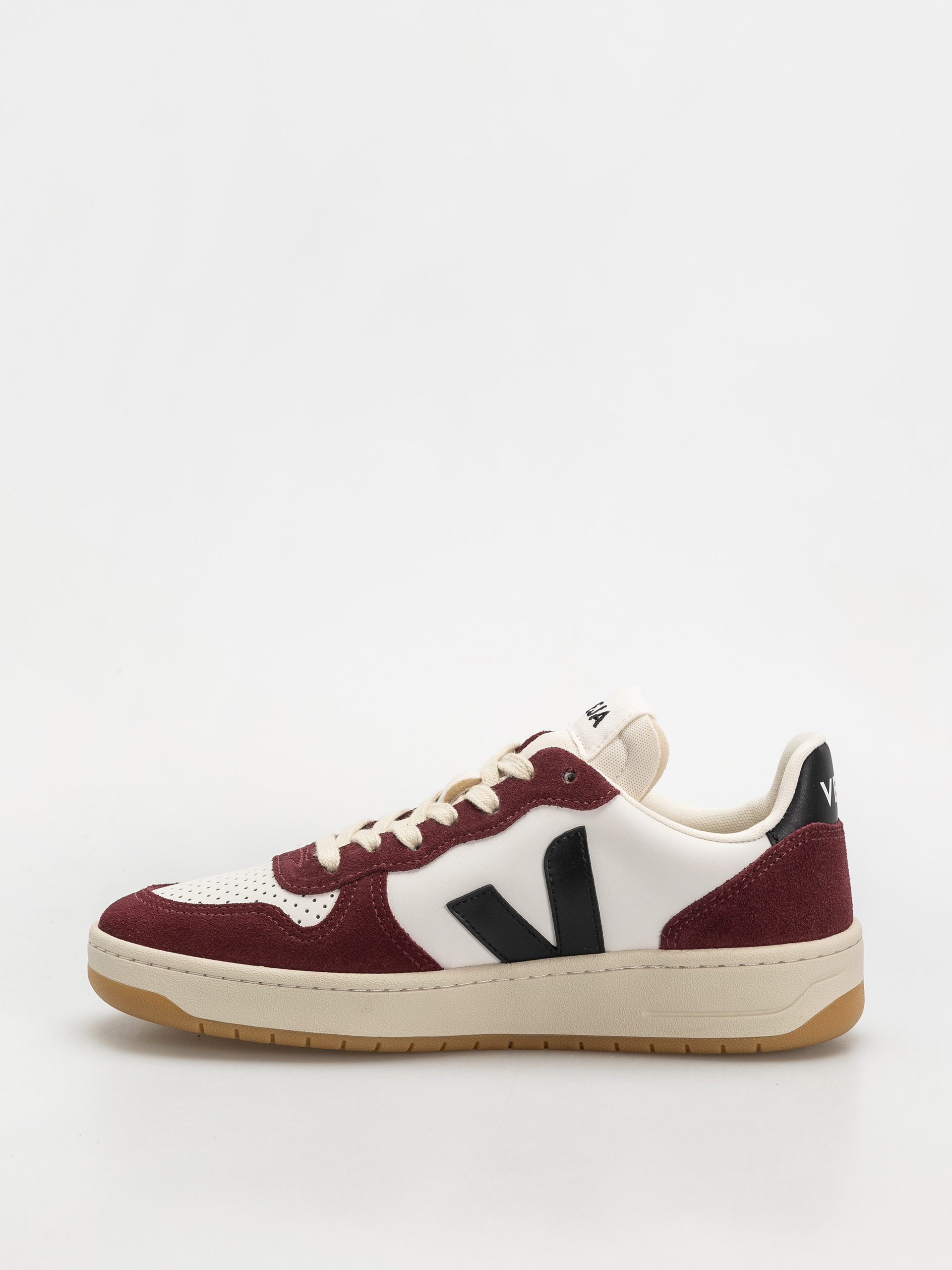 Veja V-10 Cipők Wmn (white black amarante)