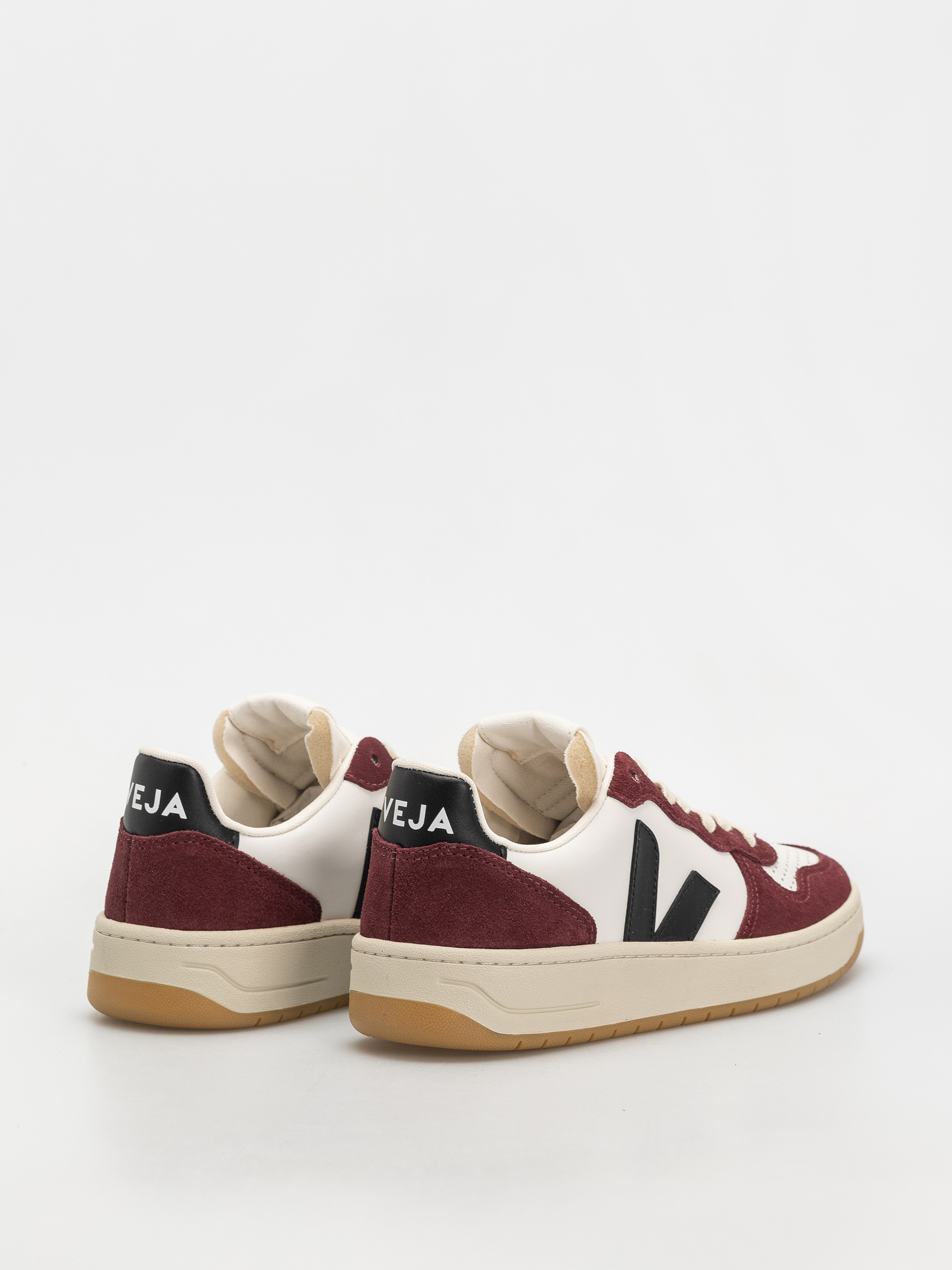 Veja V-10 Cipők Wmn (white black amarante)