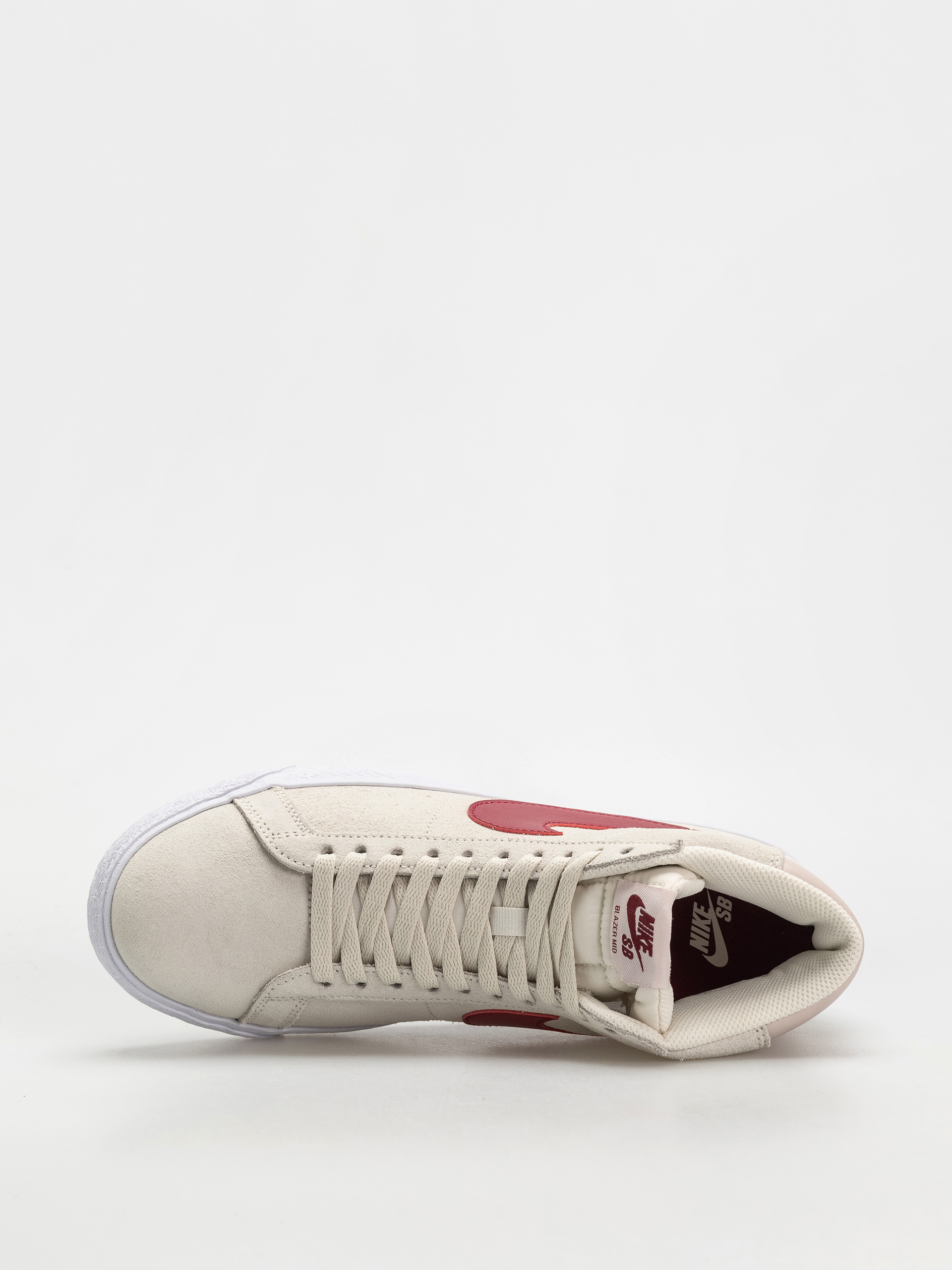 Nike SB Zoom Blazer Mid Cipők (pale ivory/noble red silt red white)