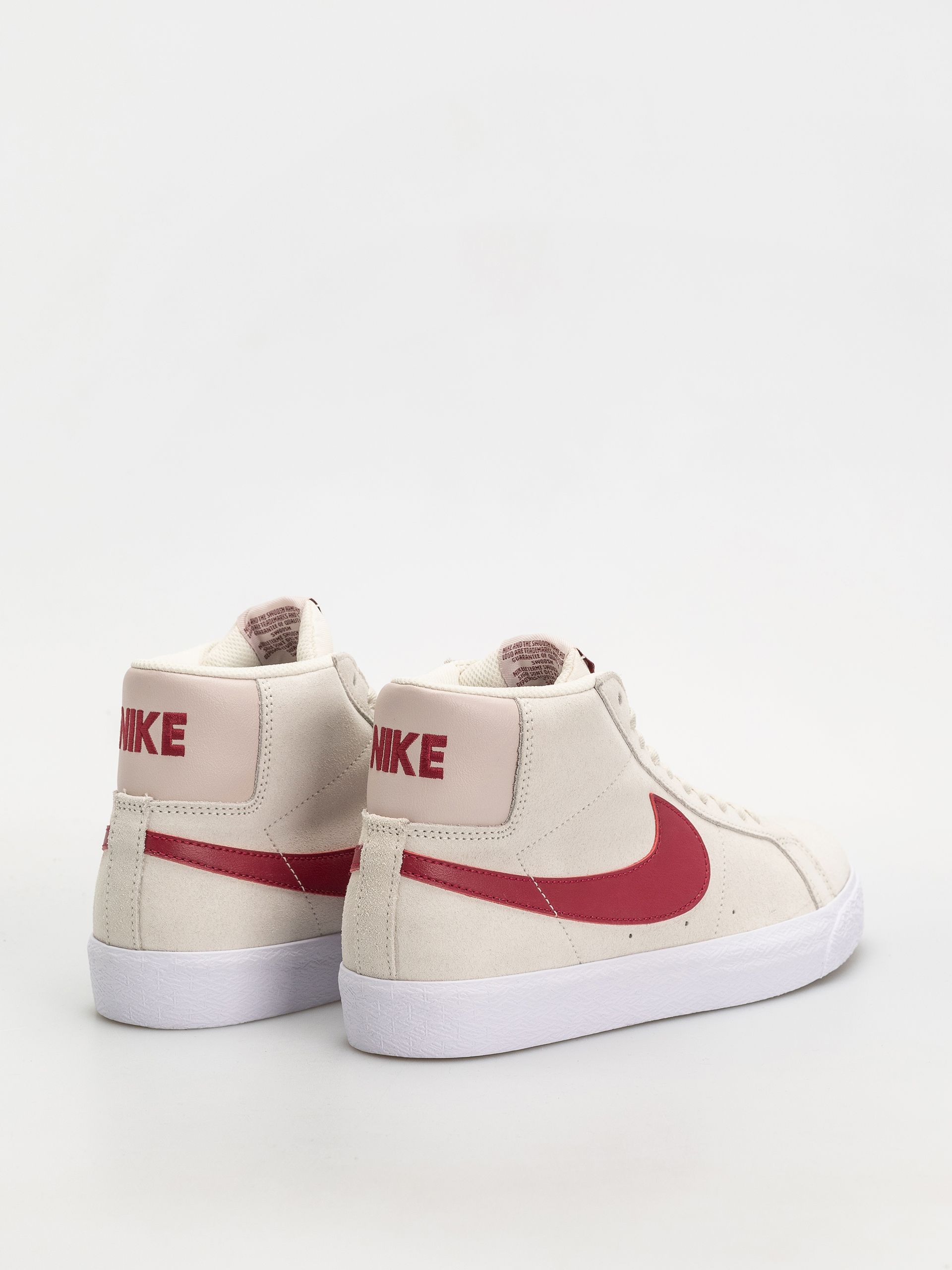Nike SB Zoom Blazer Mid Cipők (pale ivory/noble red silt red white)