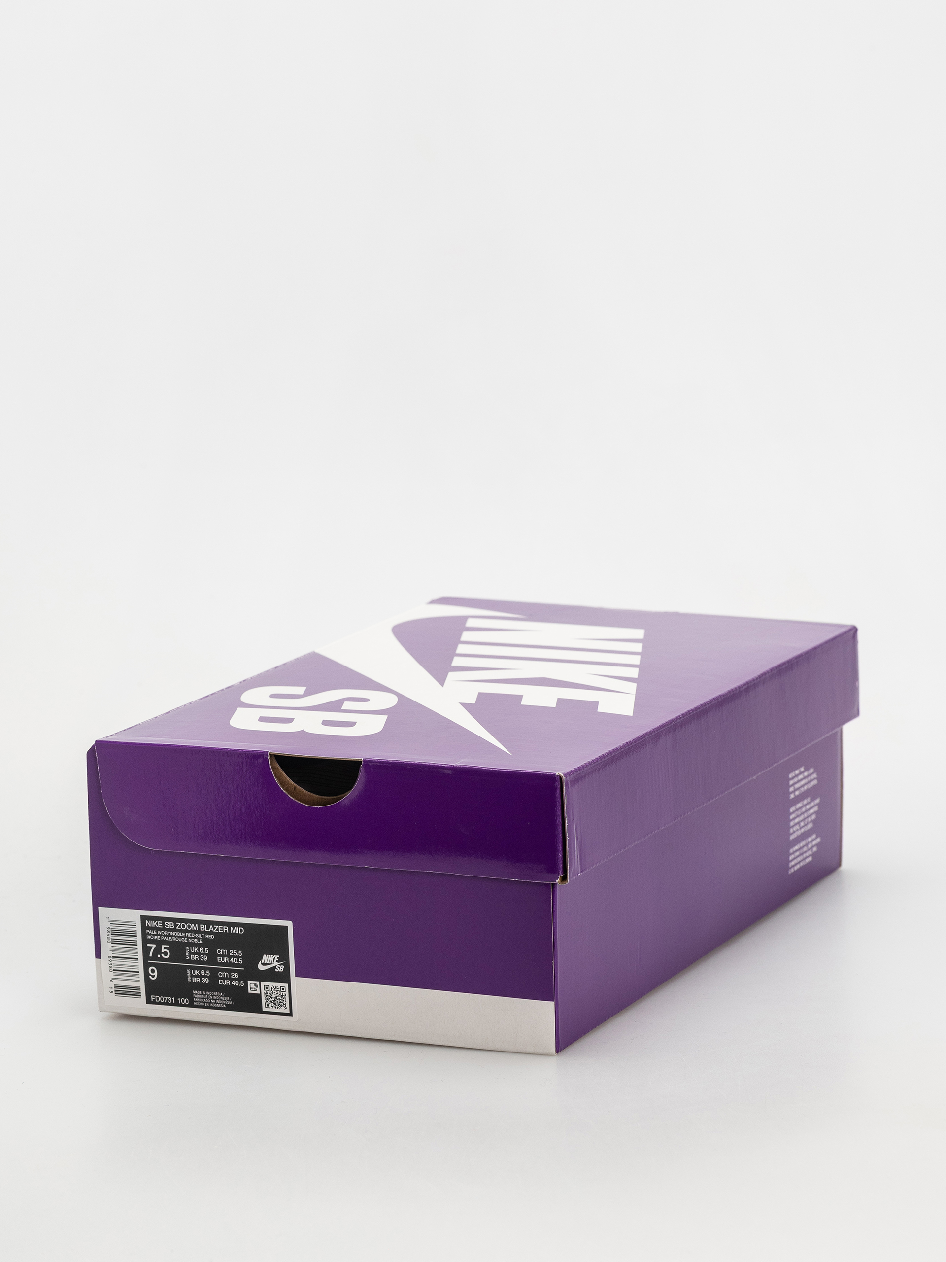 Nike SB Zoom Blazer Mid Cipők (pale ivory/noble red silt red white)