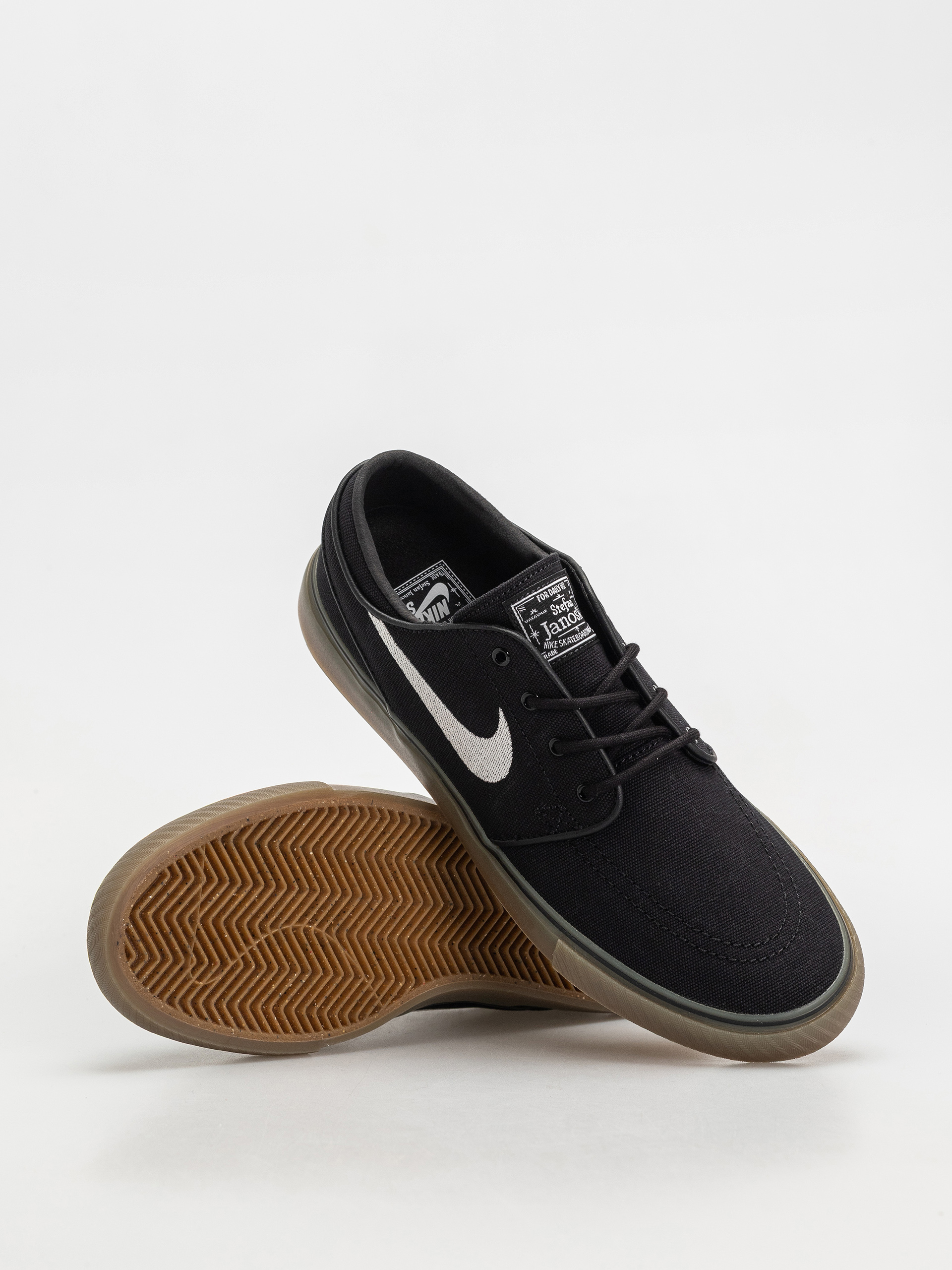 Nike SB Zoom Janoski Og+ Canvas Cipők (black/white black white)