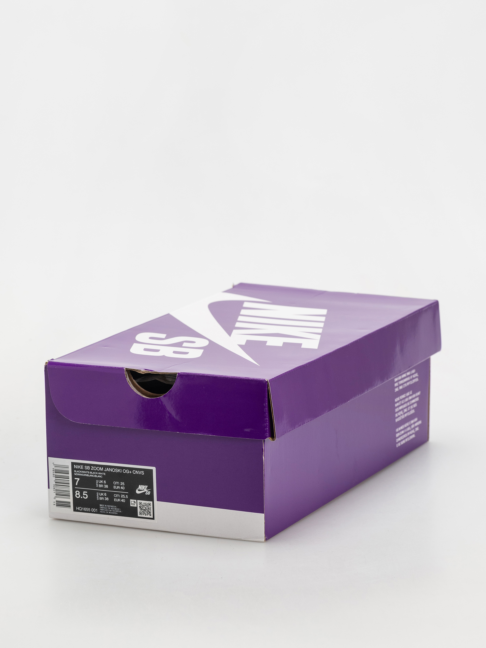 Nike SB Zoom Janoski Og+ Canvas Cipők (black/white black white)