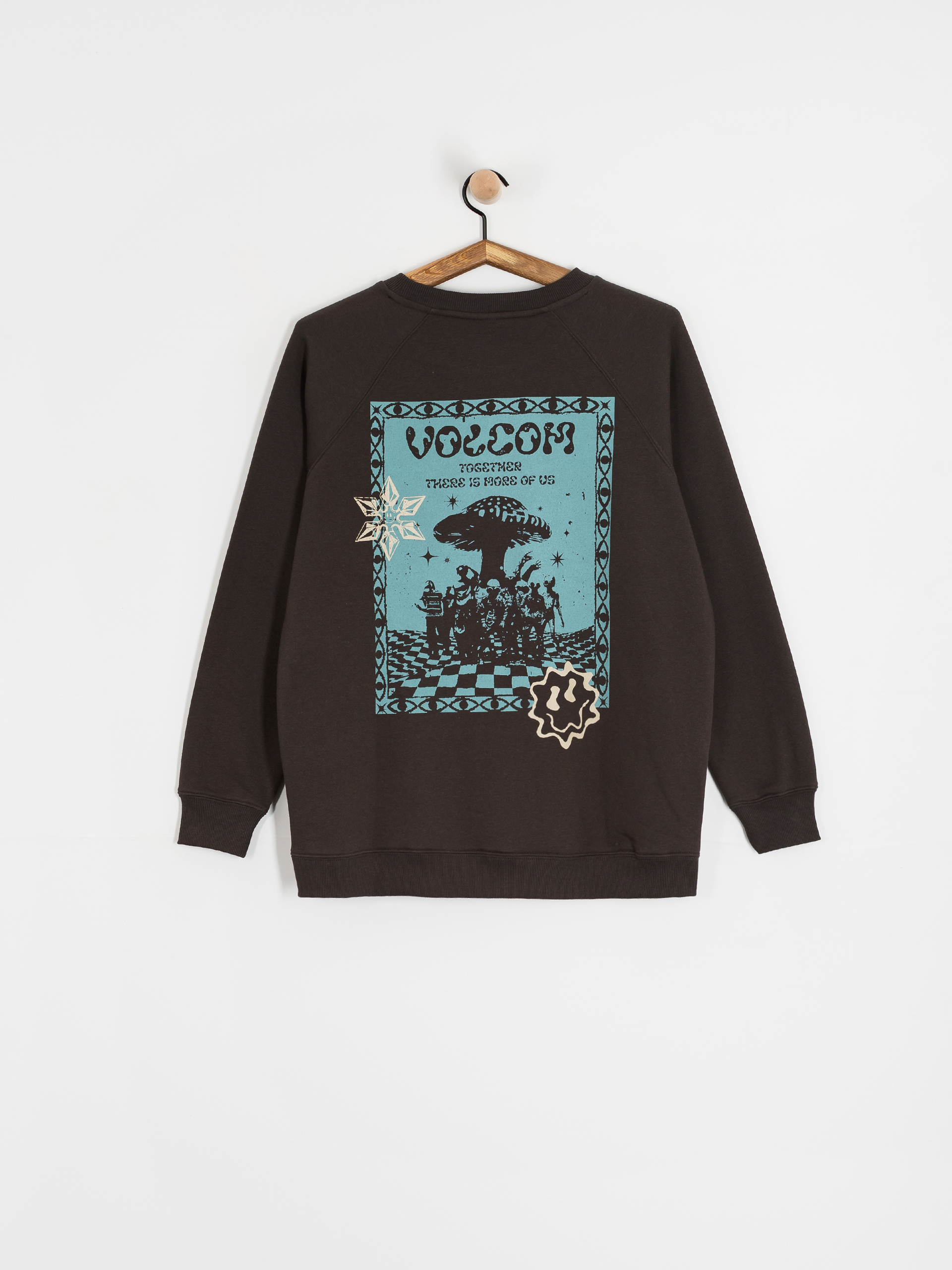 Volcom Fa F Rygalski Bf Crew Pulóver Wmn (vintage black)