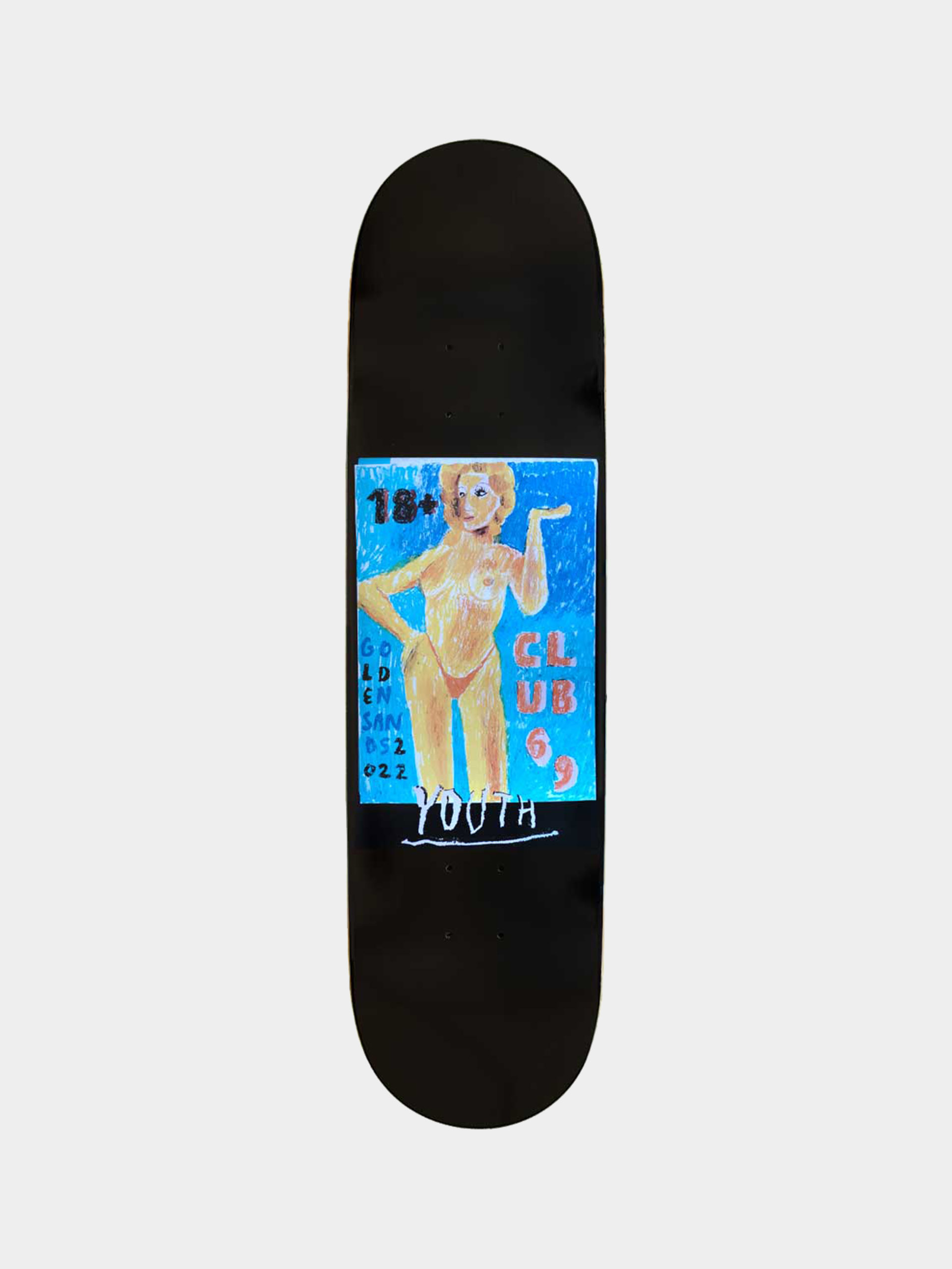Gördeszka lap Youth Skateboards Golden Sands (black)