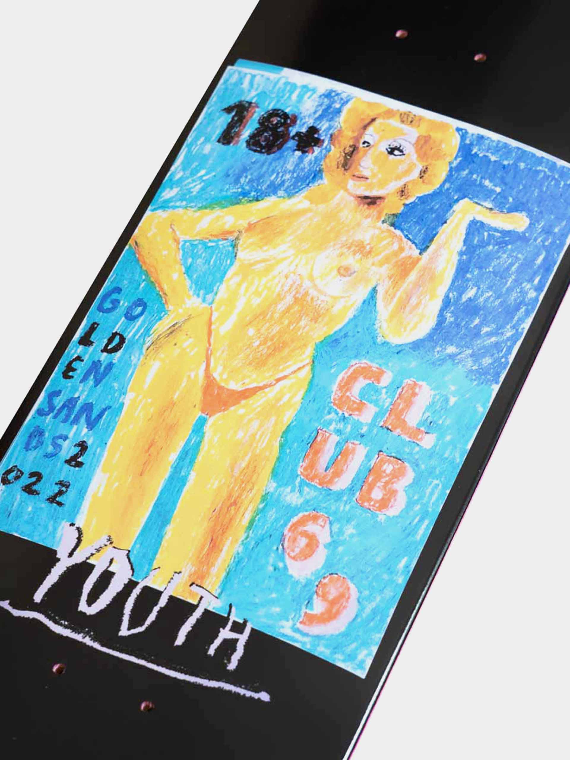 Gördeszka lap Youth Skateboards Golden Sands (black)