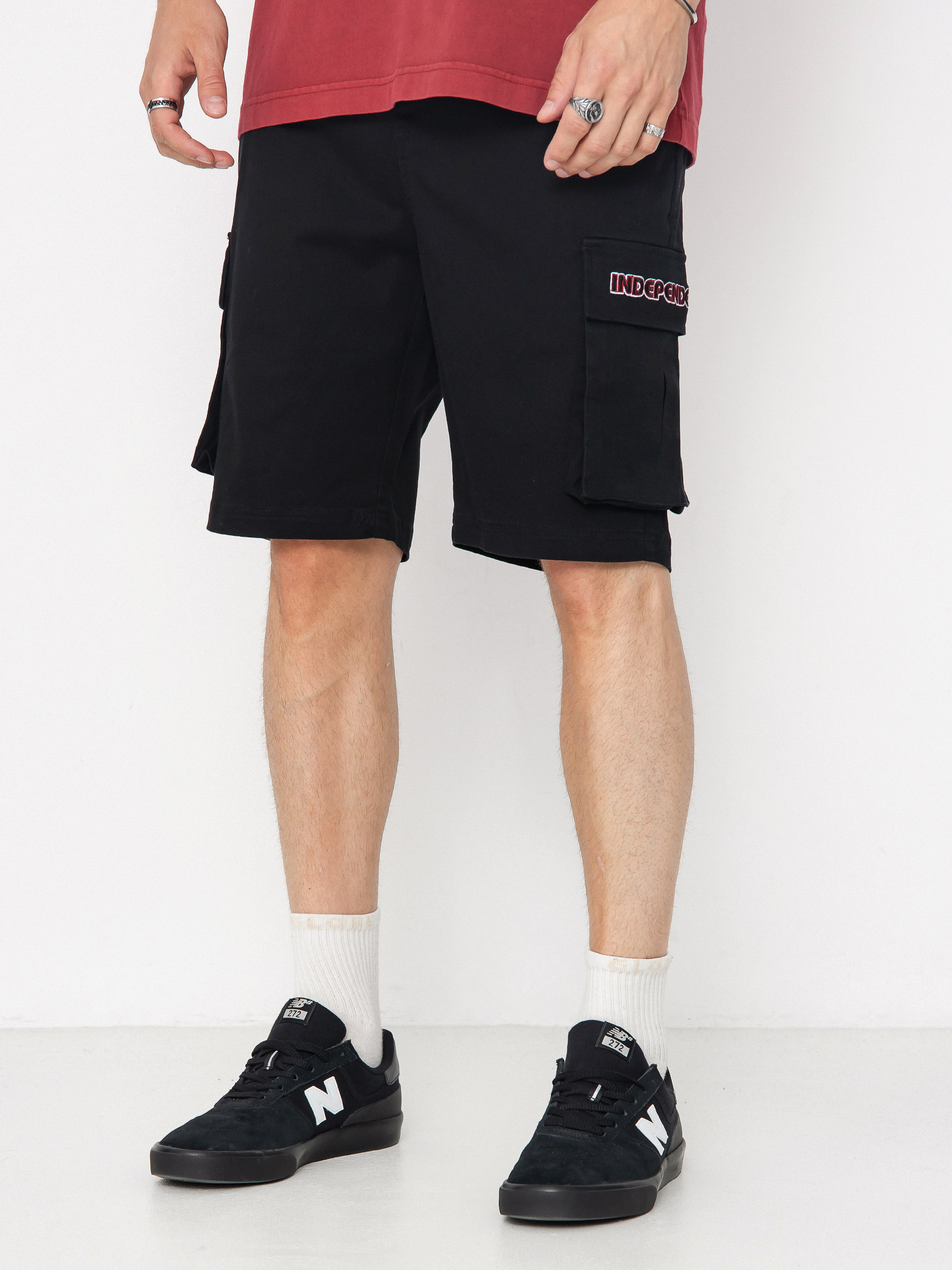 Independent Groundwork Short Cargo Ru00f6vidnadru00e1g (black)