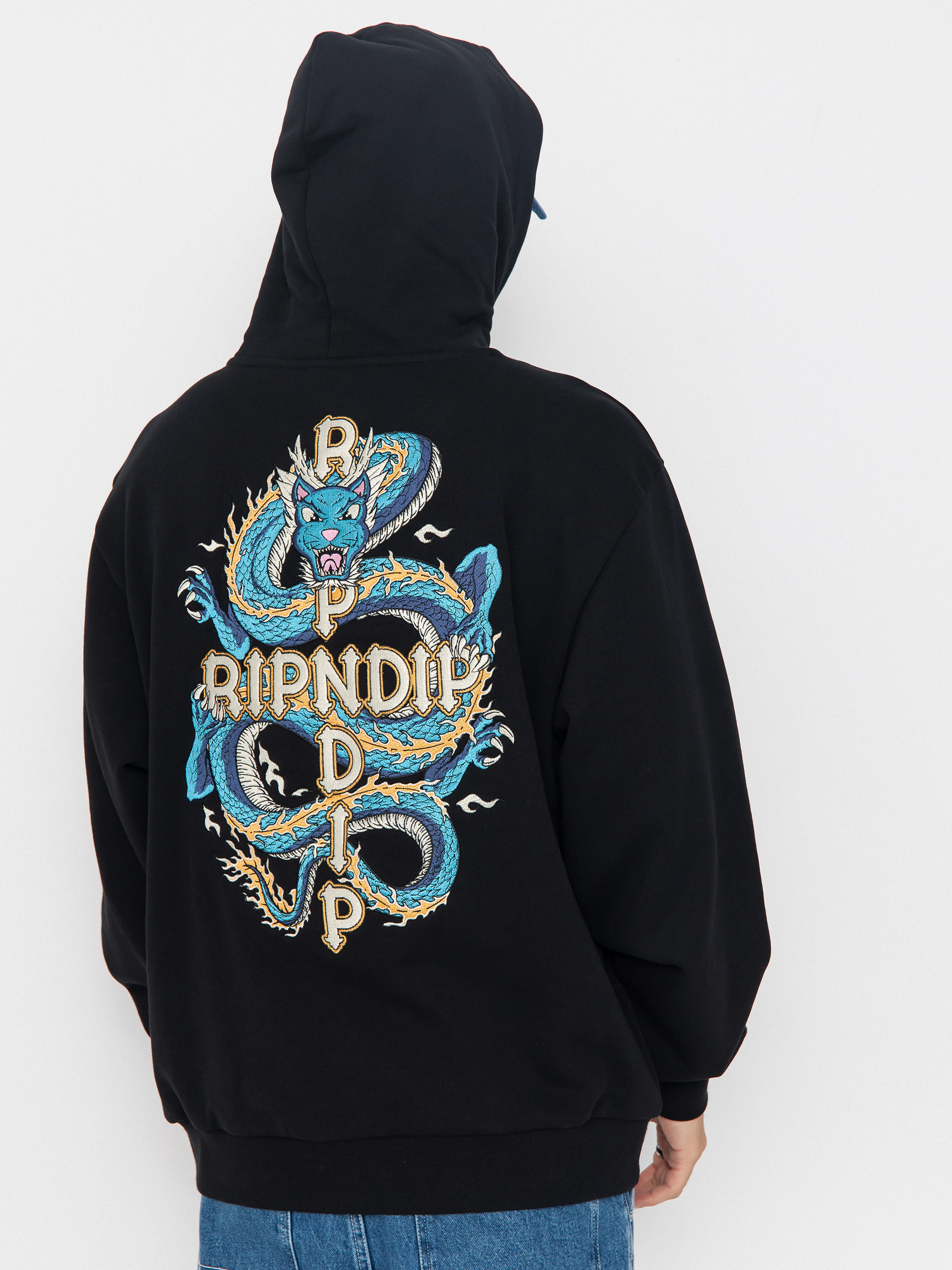 RipNDip Shen Nerm HD Kapucnis pulóver (black vintage wash)