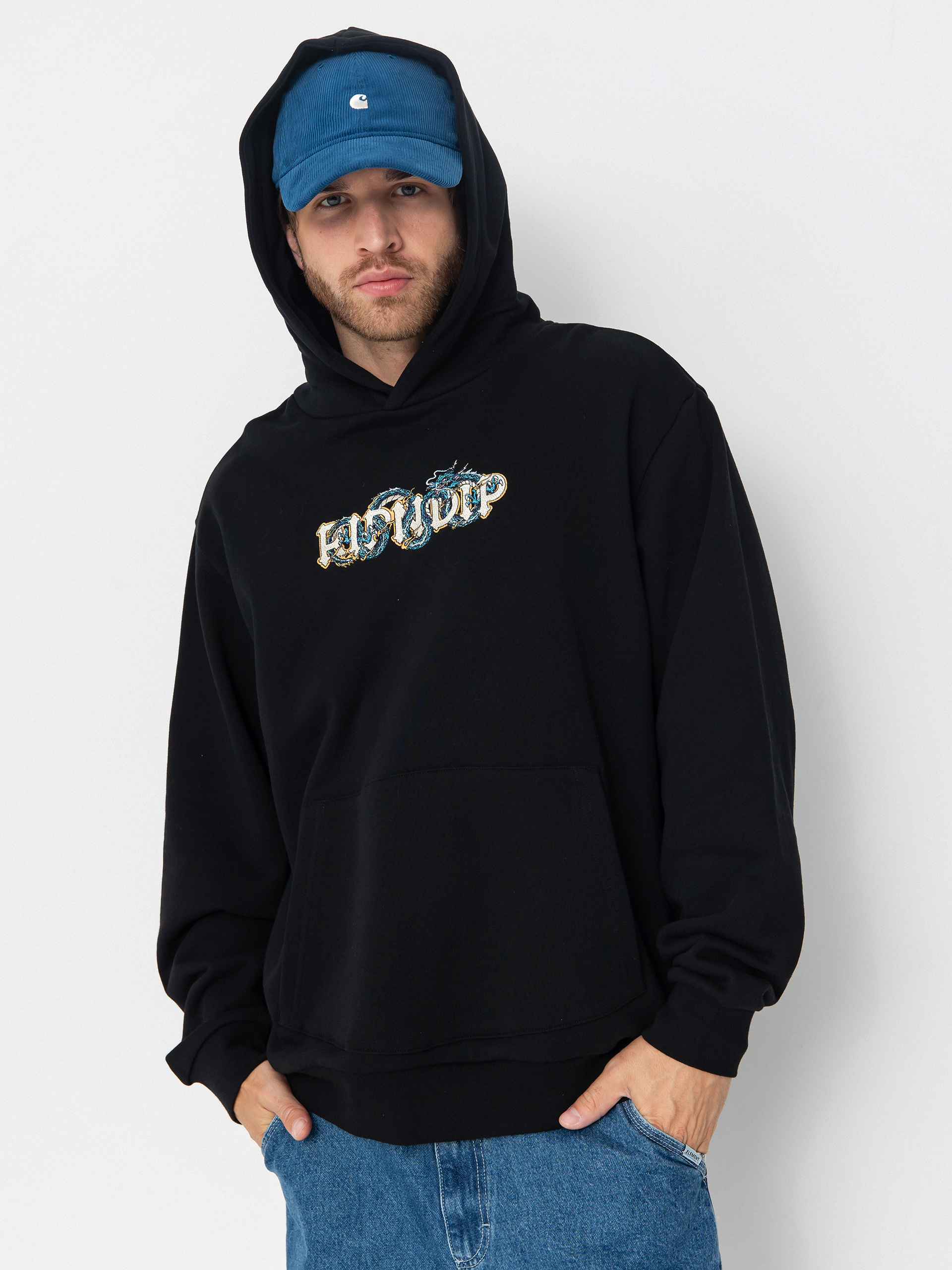 RipNDip Shen Nerm HD Kapucnis pulóver (black vintage wash)