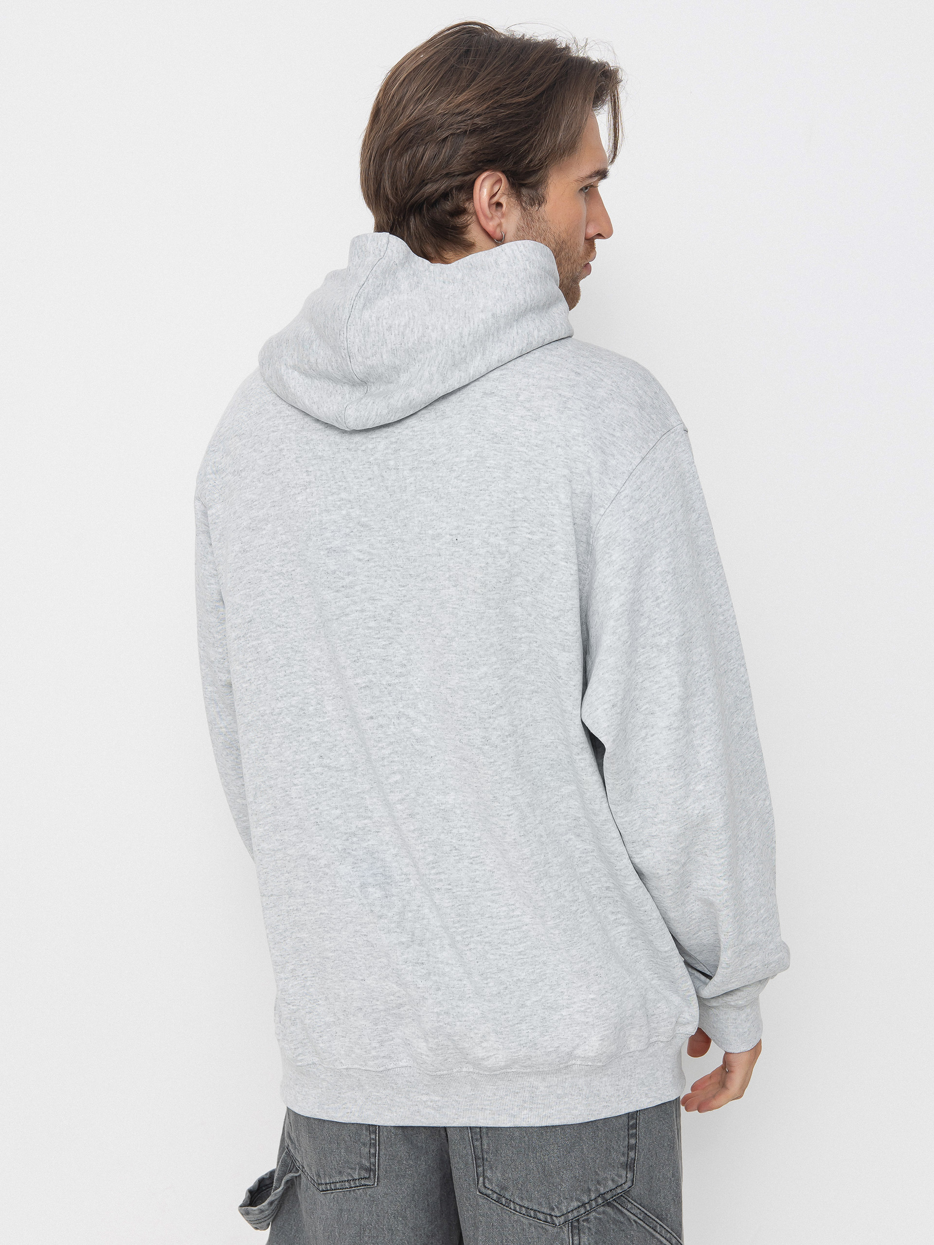Vans Left Chest II Loose HD Kapucnis pulóver (light grey heather)
