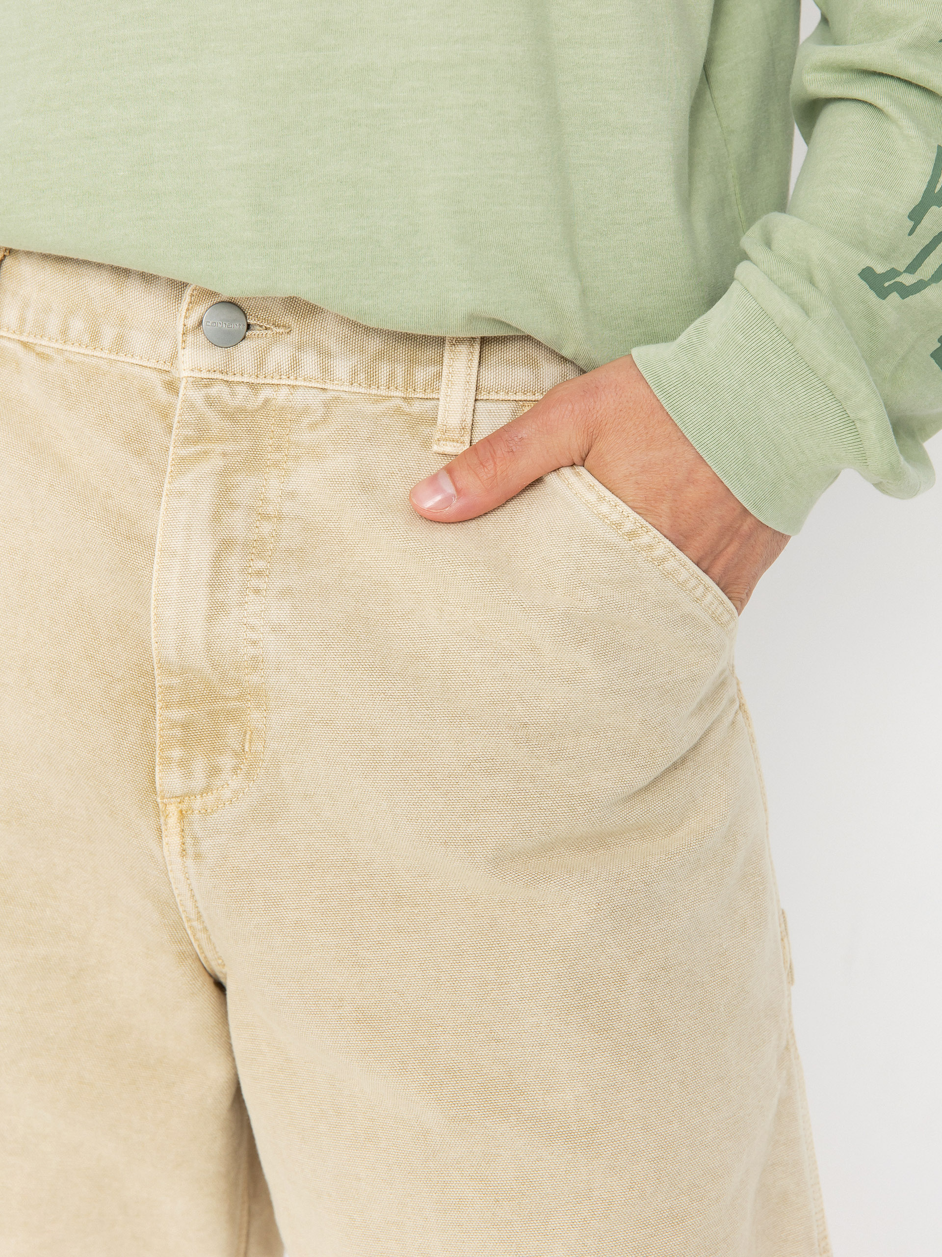 Carhartt WIP Single Knee Rövidnadrág (dusty h brown/chalk wash)