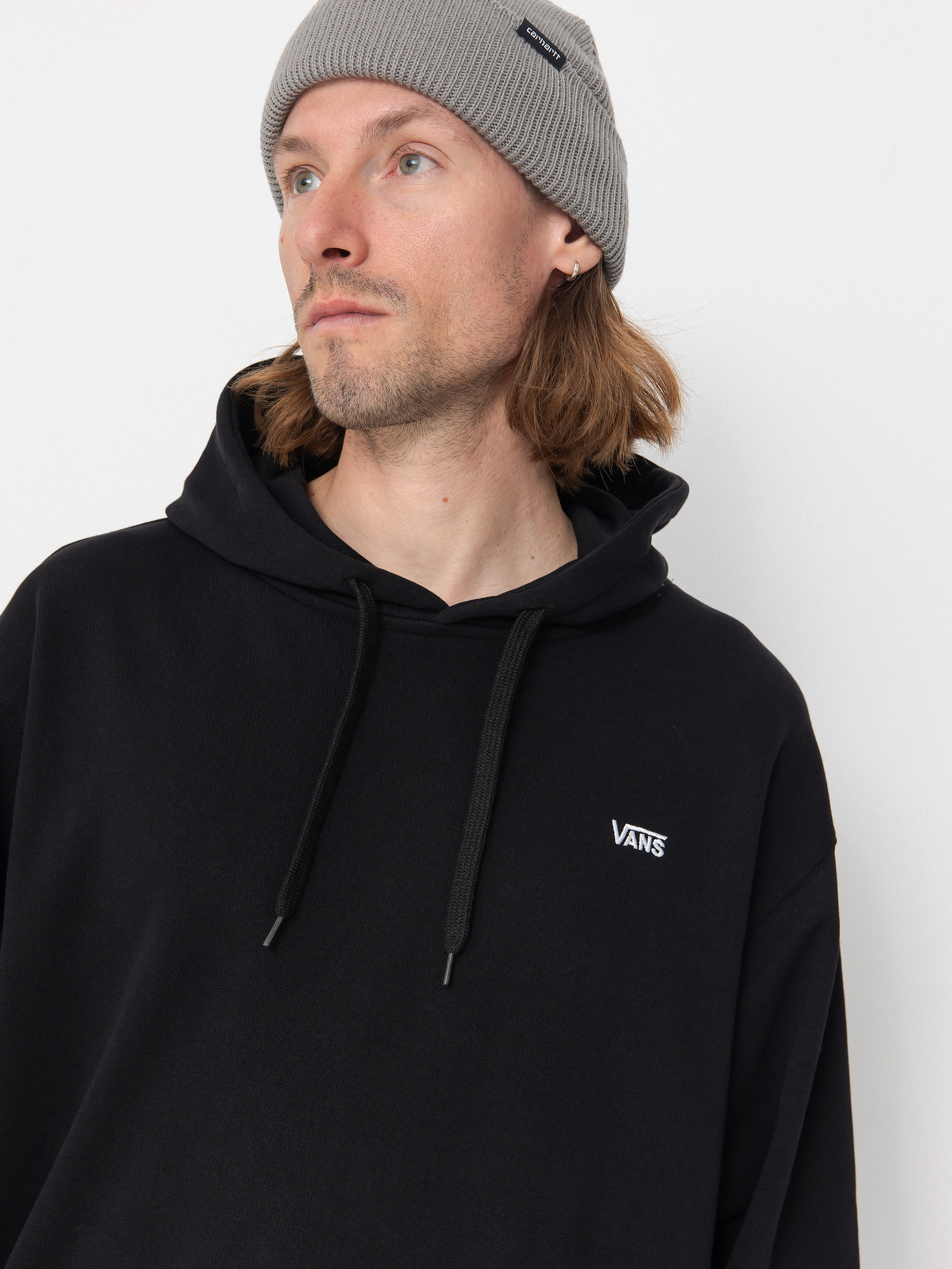Vans Left Chest II Loose HD Kapucnis pulóver (black)