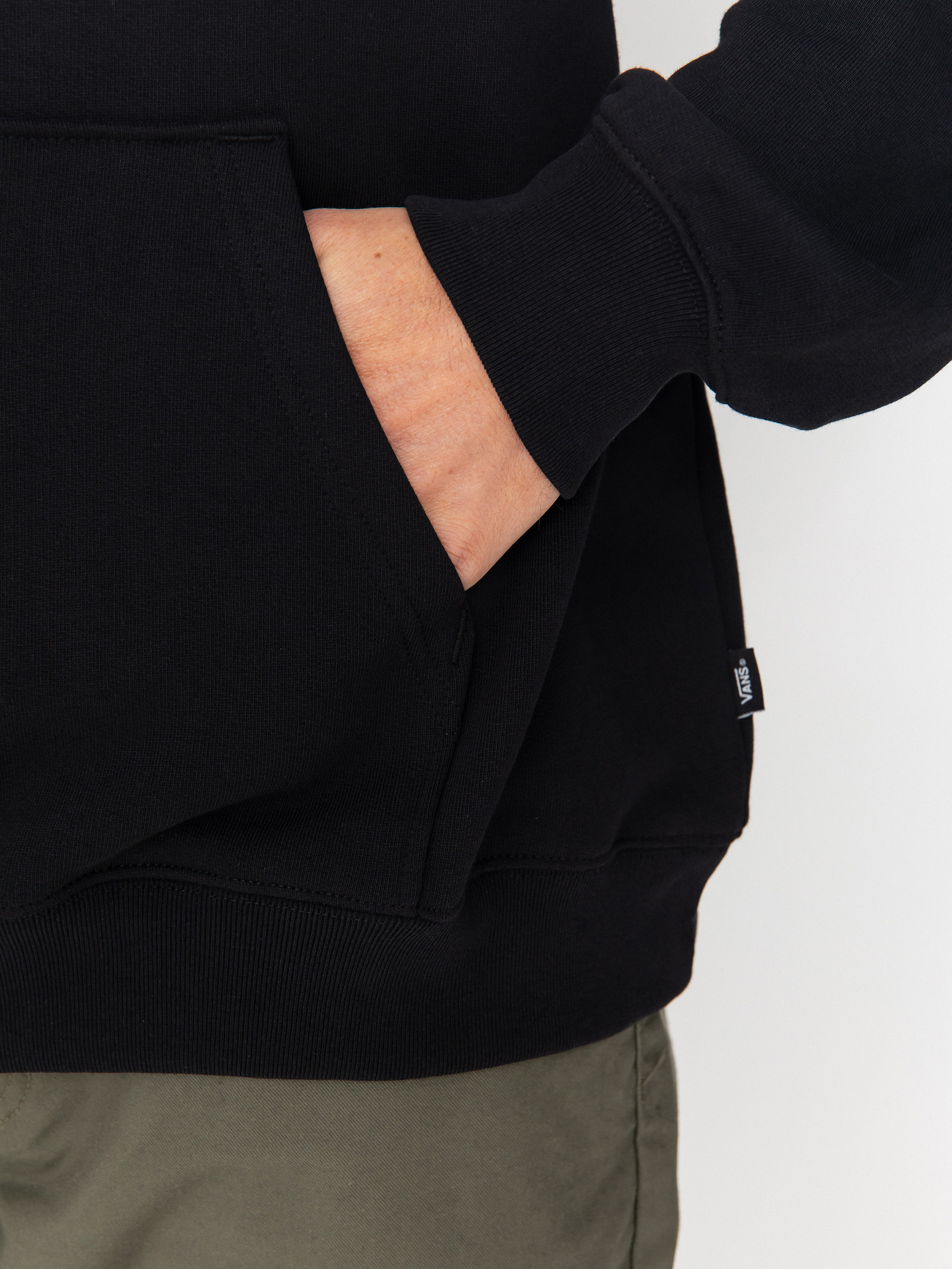 Vans Left Chest II Loose HD Kapucnis pulóver (black)