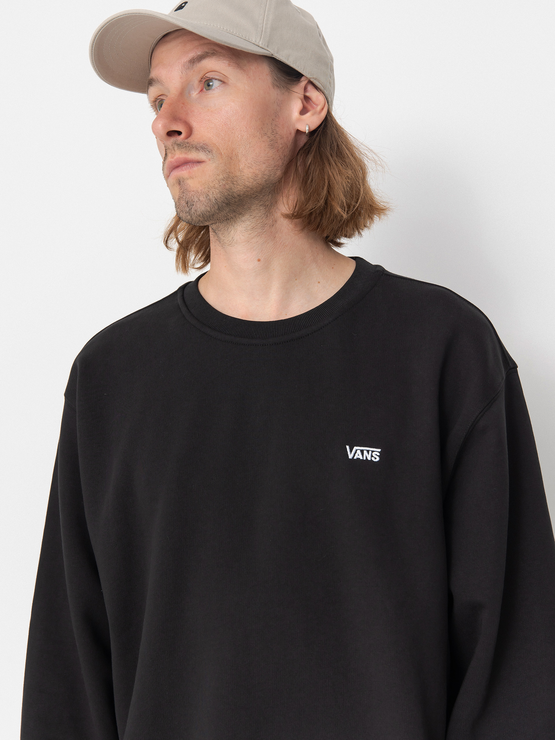 Vans Left Chest II Loose Crew Pulóver (black)