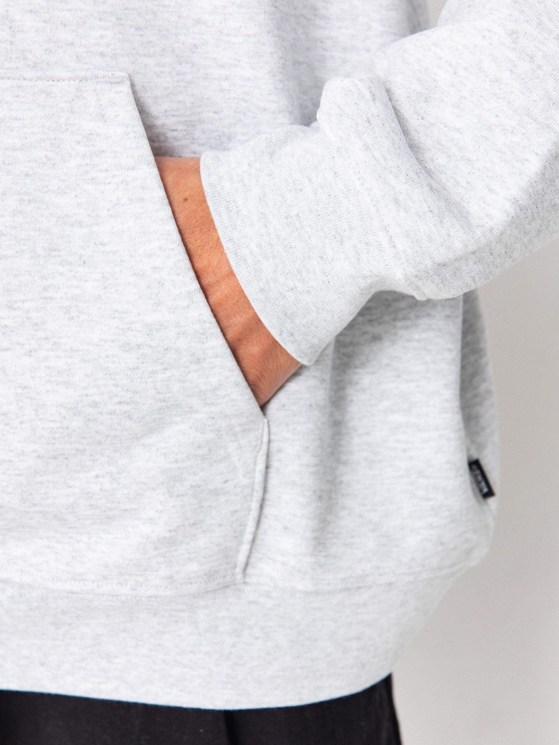 Kapucnis pulóver Vans Style 76 II Loose Ft HD (light grey heather)