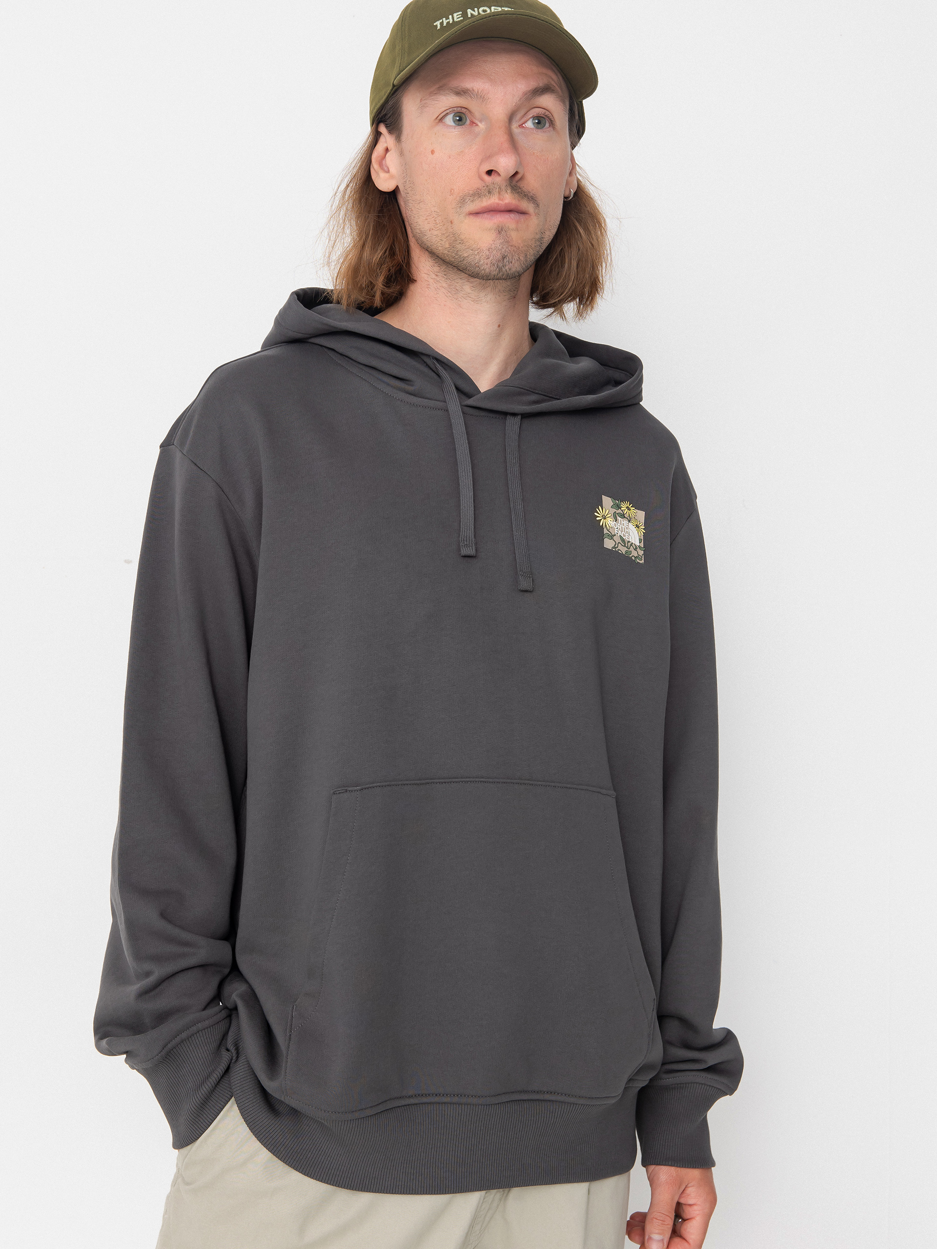 The North Face Connect Relaxed Graphic HD Kapucnis pulóver (anthracite grey)