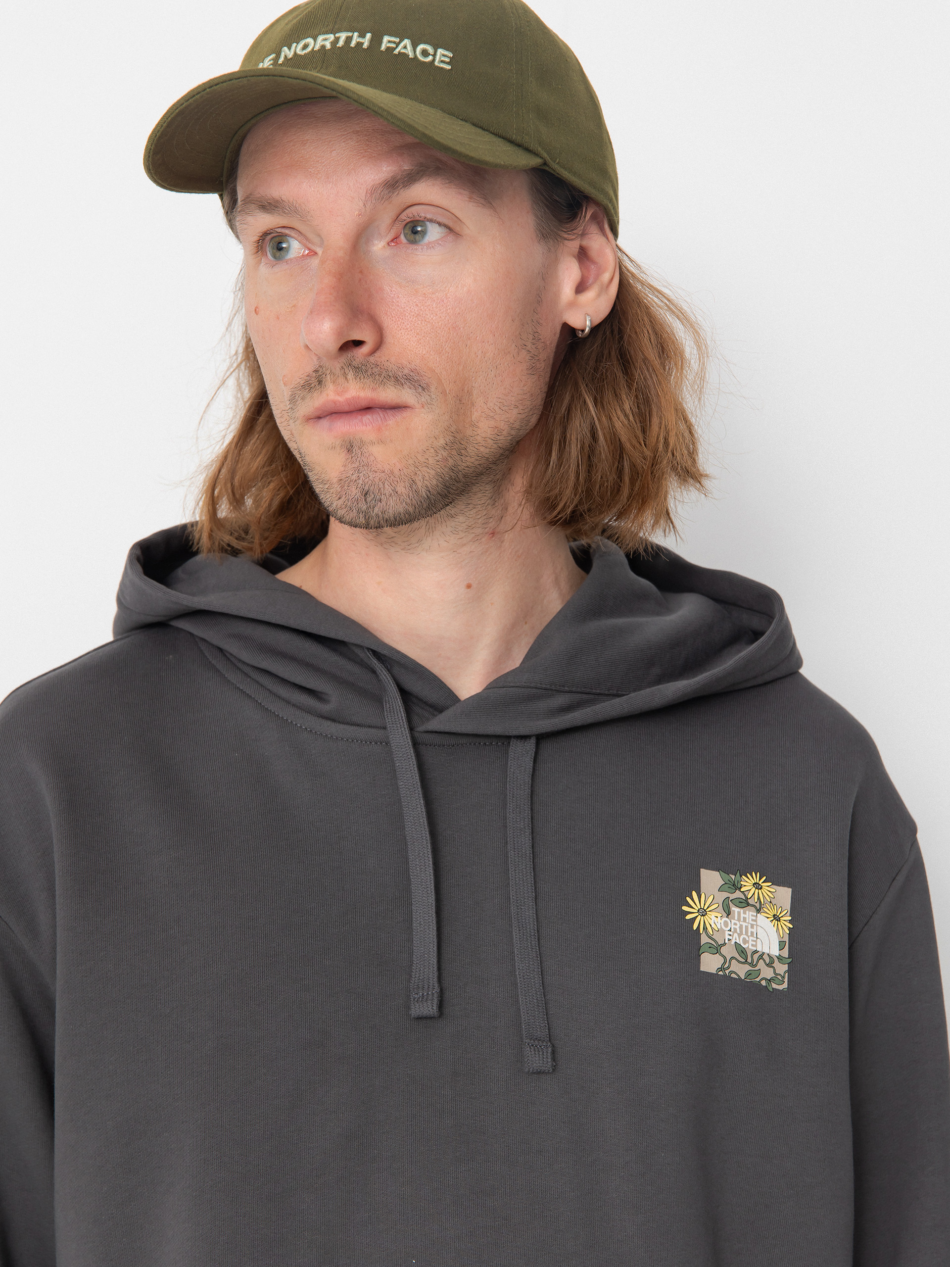 The North Face Connect Relaxed Graphic HD Kapucnis pulóver (anthracite grey)