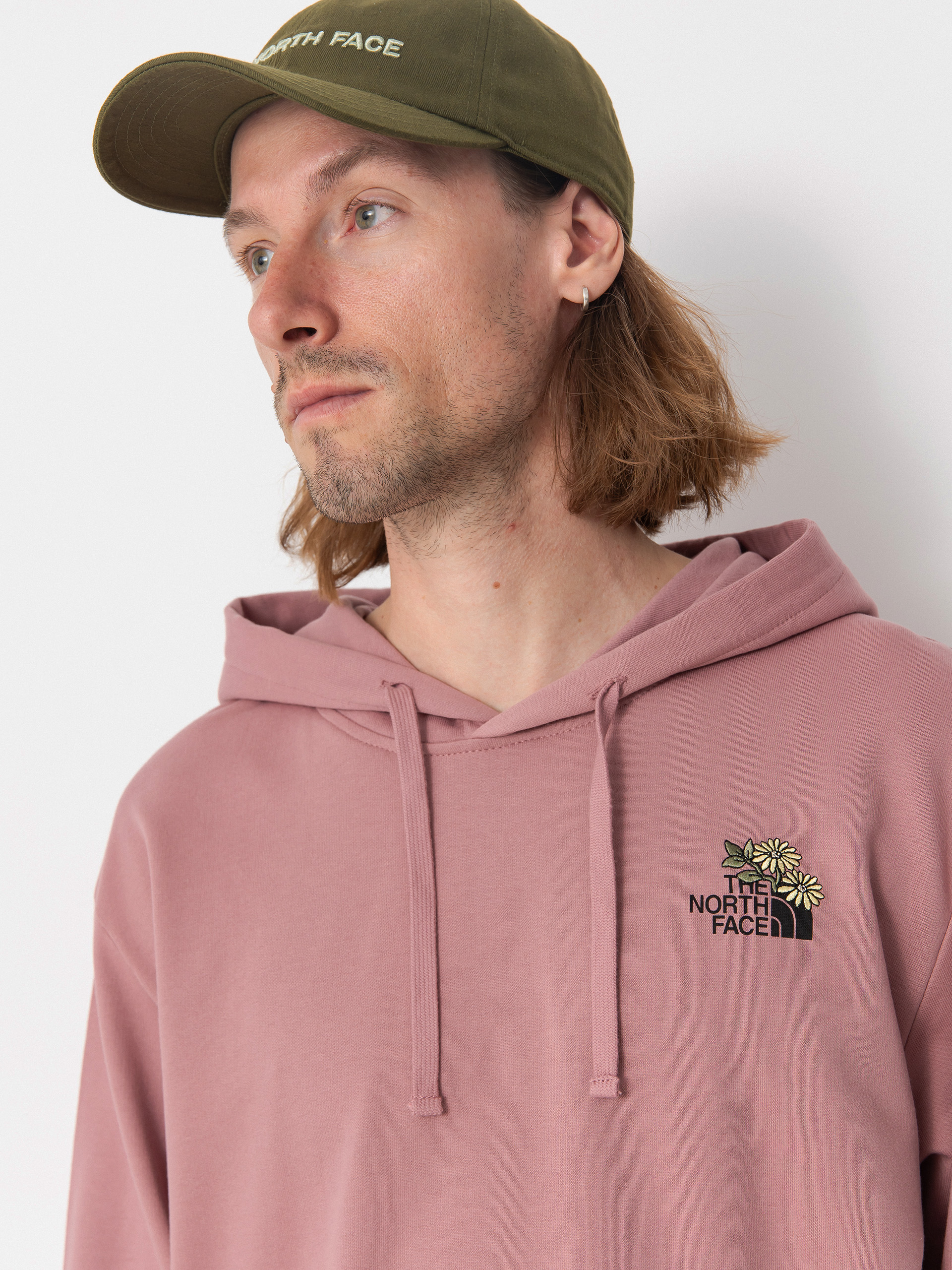 The North Face Flower Dome Relaxed HD Kapucnis pulóver (nostalgia rose)
