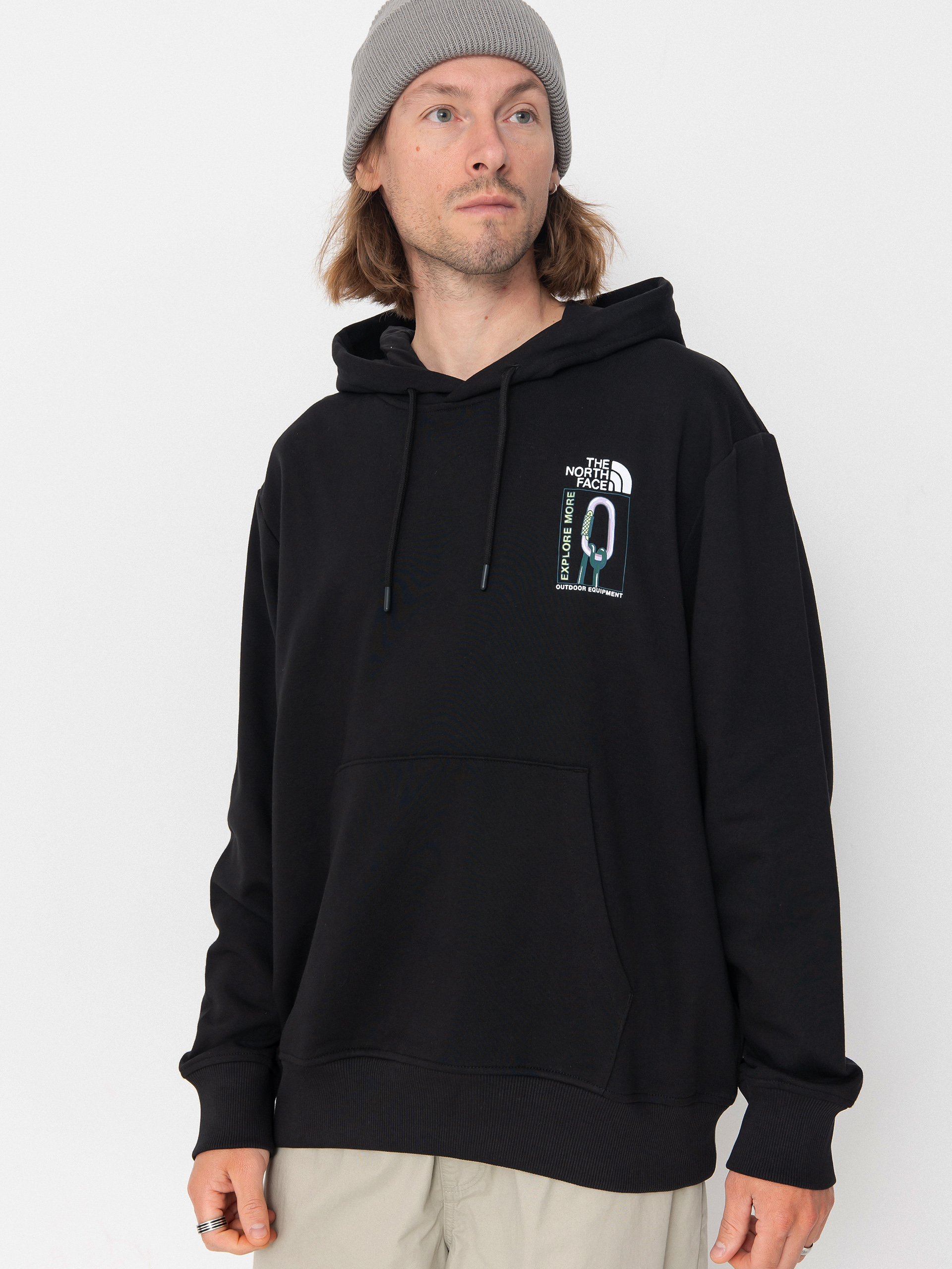 The North Face Explore Gear Relaxed HD Kapucnis pulóver (tnf black)