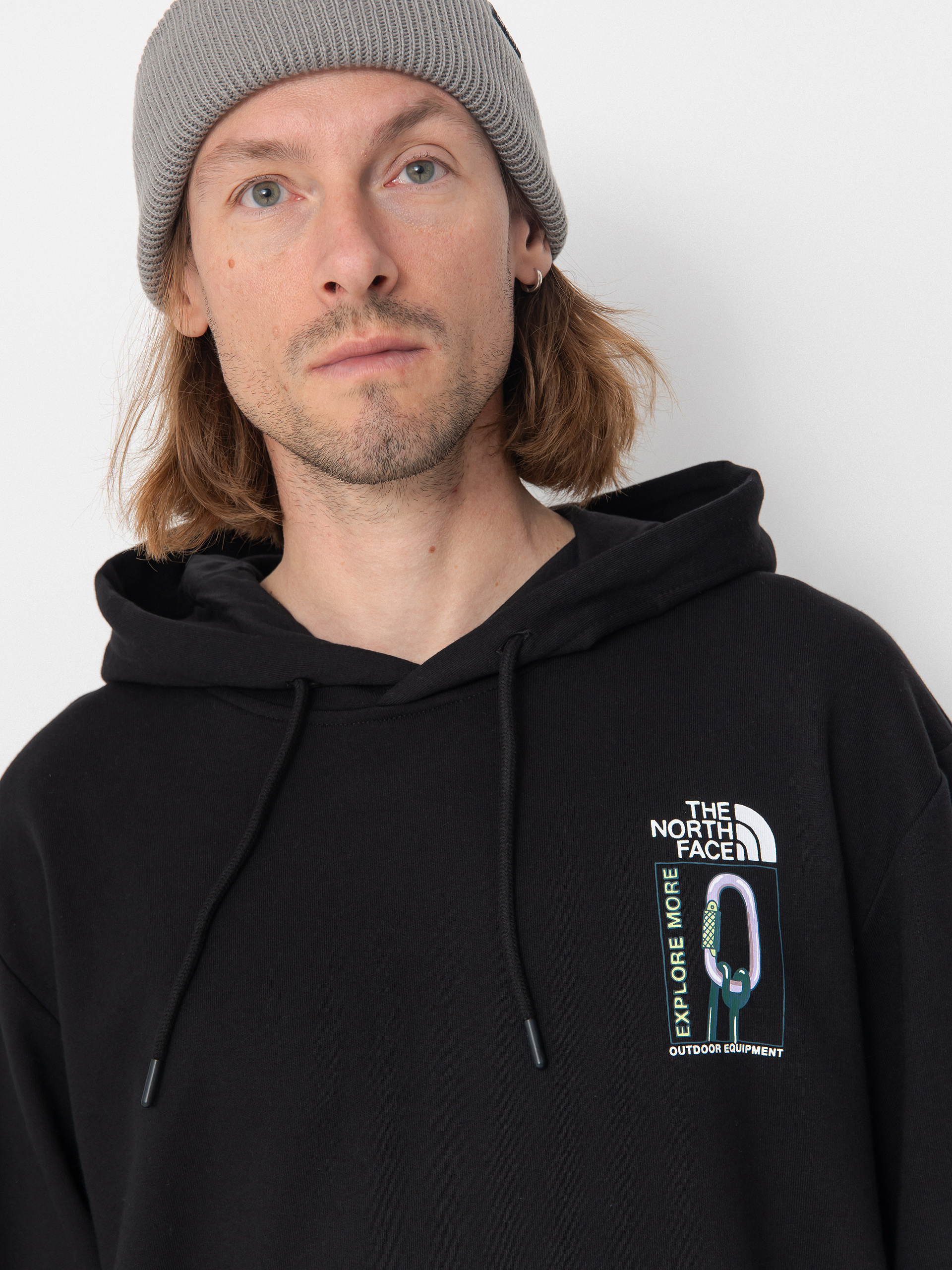 The North Face Explore Gear Relaxed HD Kapucnis pulóver (tnf black)