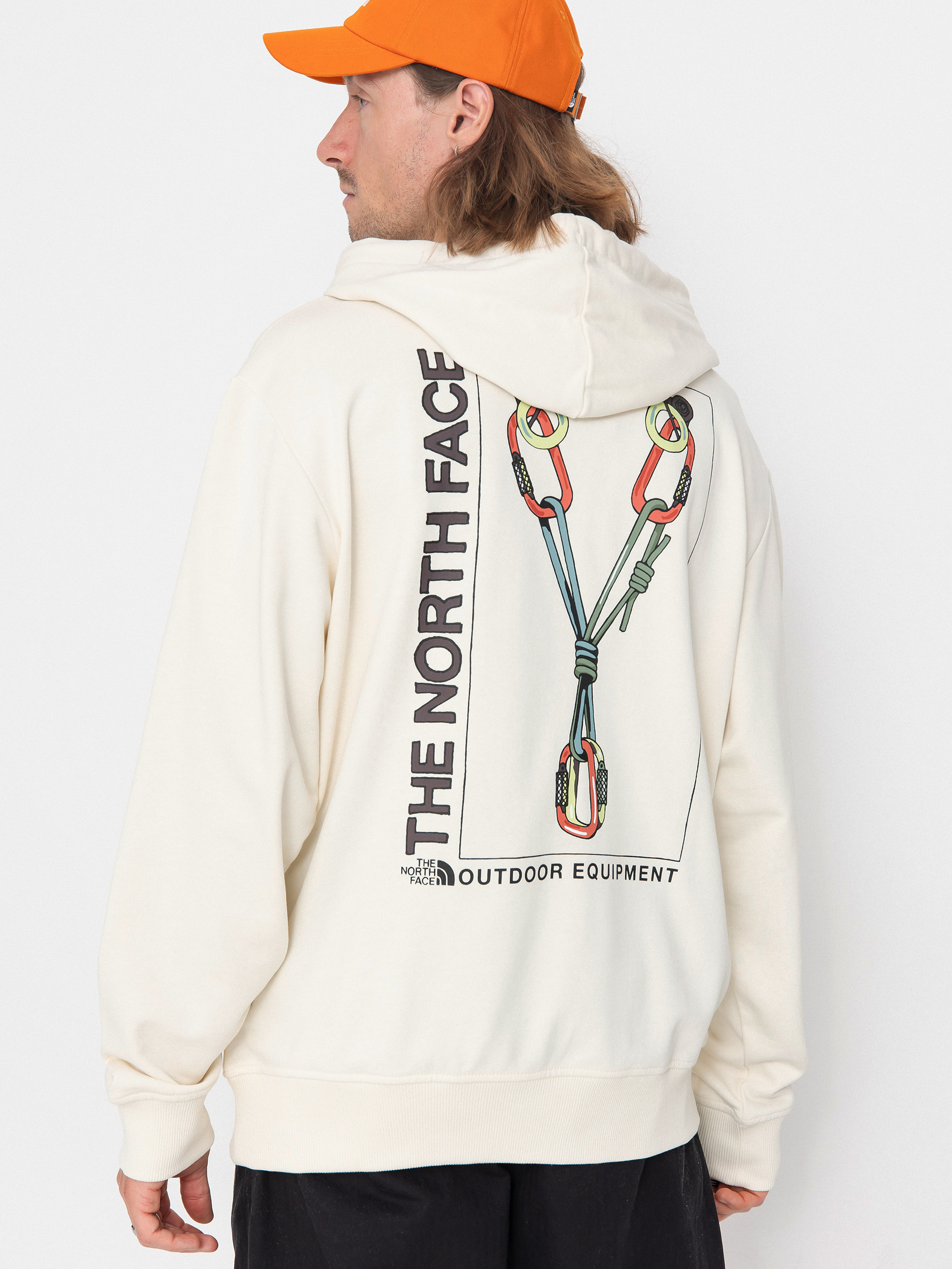 The North Face Explore Gear Relaxed HD Kapucnis pulóver (white dune)