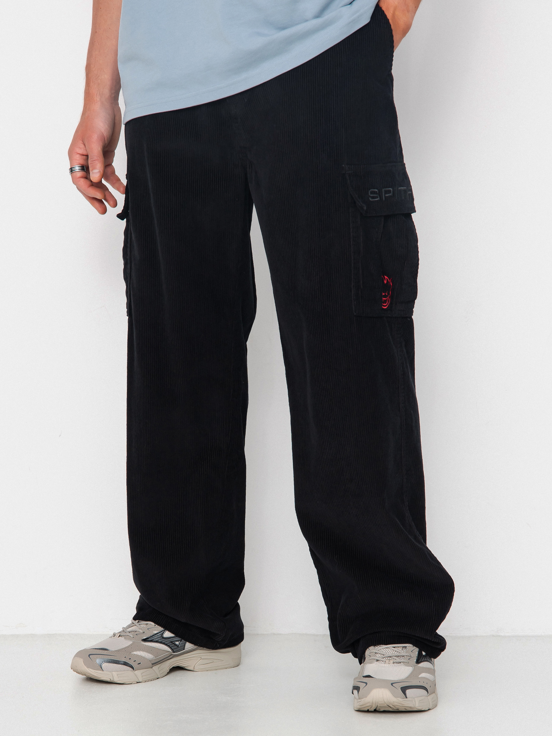 Kisnadrág Spitfire Classic 87 Corduroy Cargo (black)