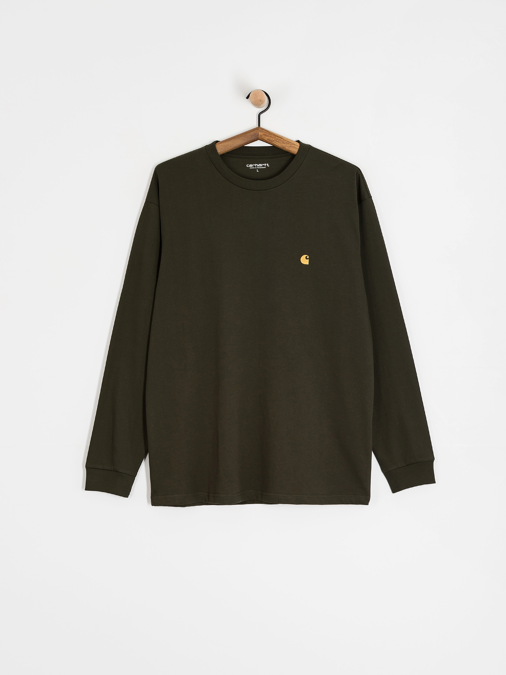 Carhartt WIP Chase Hosszu00fa ujju00fa felsu0151 (olive/gold)
