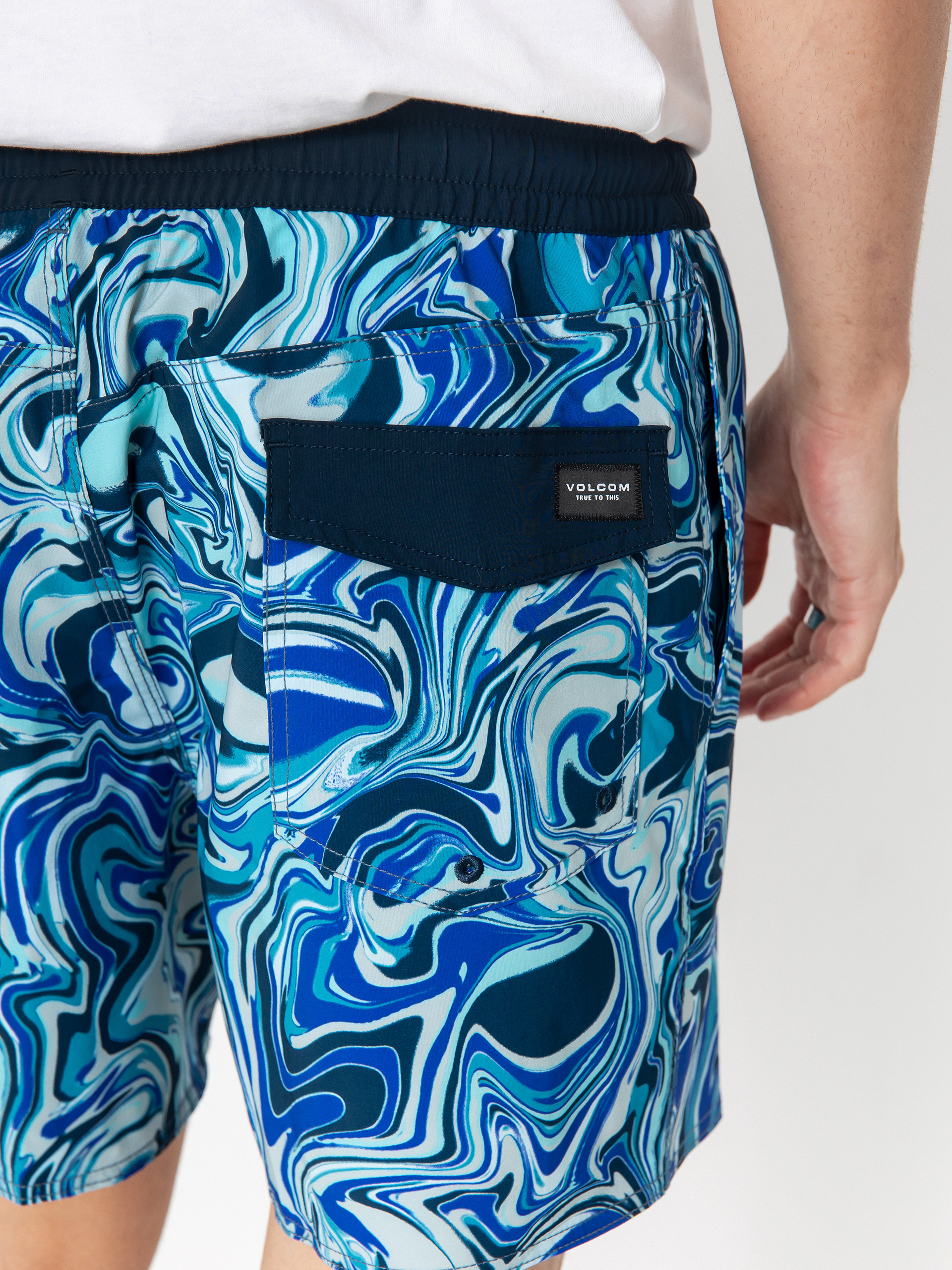 Volcom Lido Print Trunk 16 Rövidnadrág (navy)