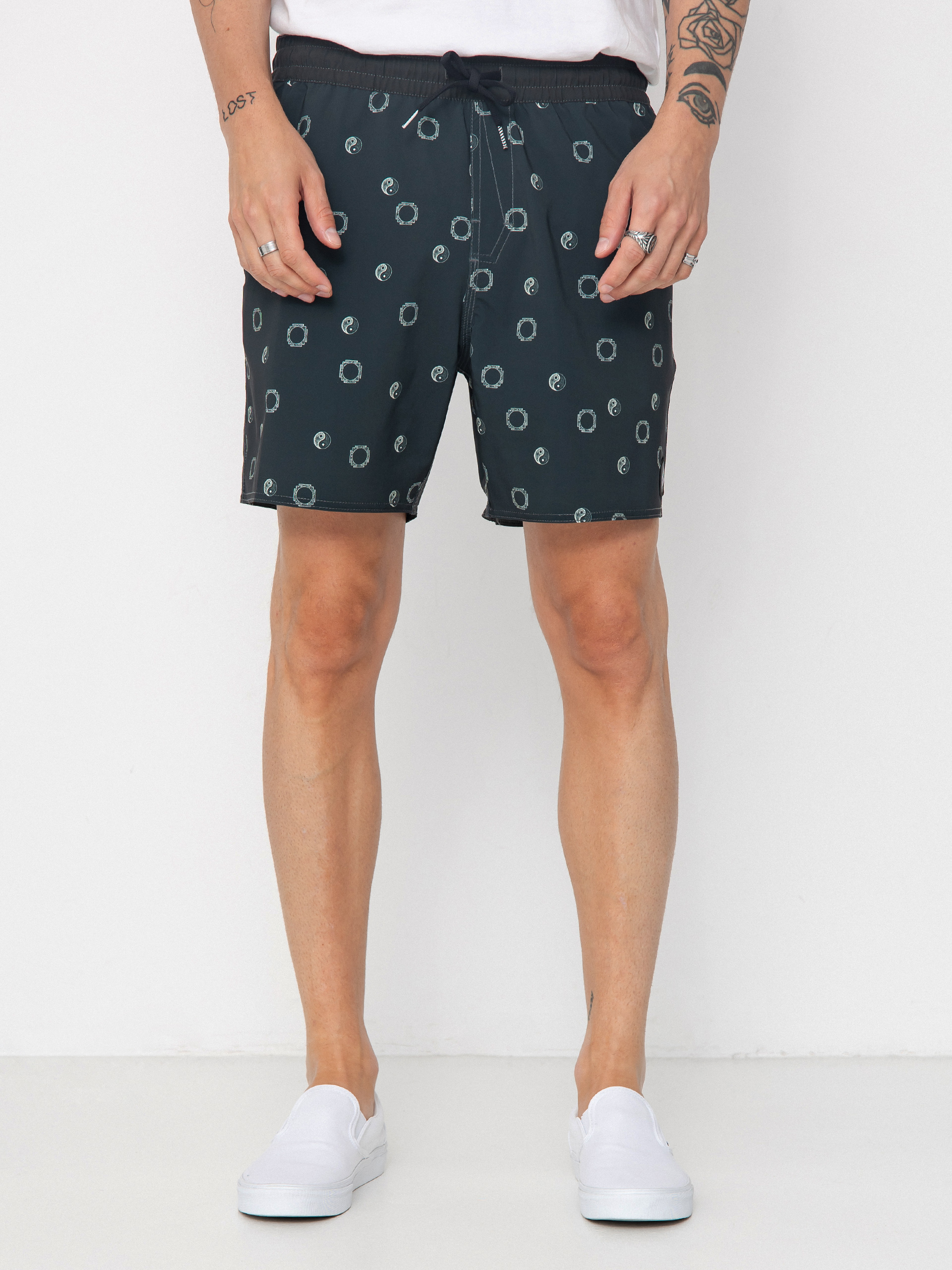 Volcom Lido Print Trunk 16 Rövidnadrág (stealth)