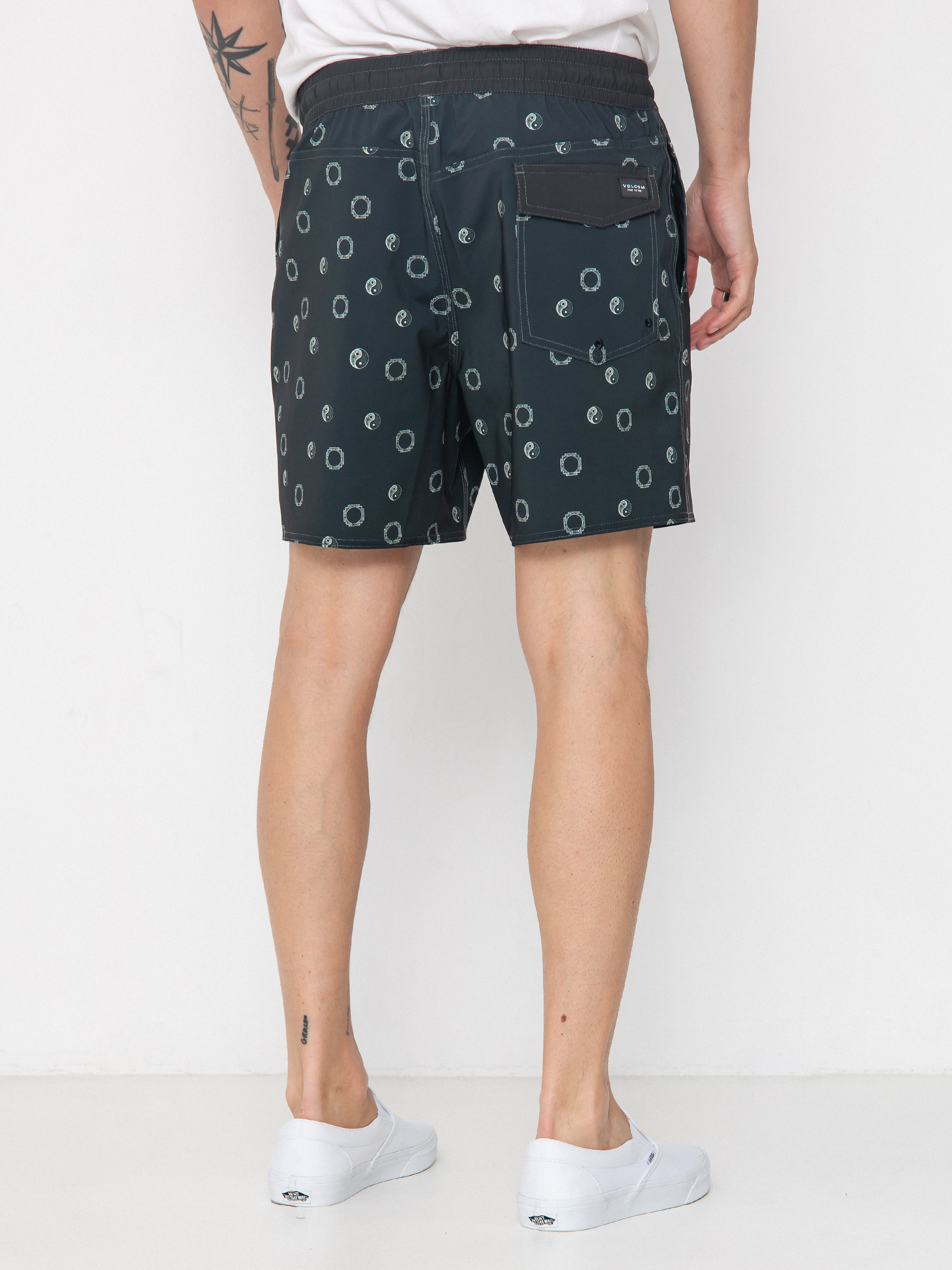 Volcom Lido Print Trunk 16 Rövidnadrág (stealth)