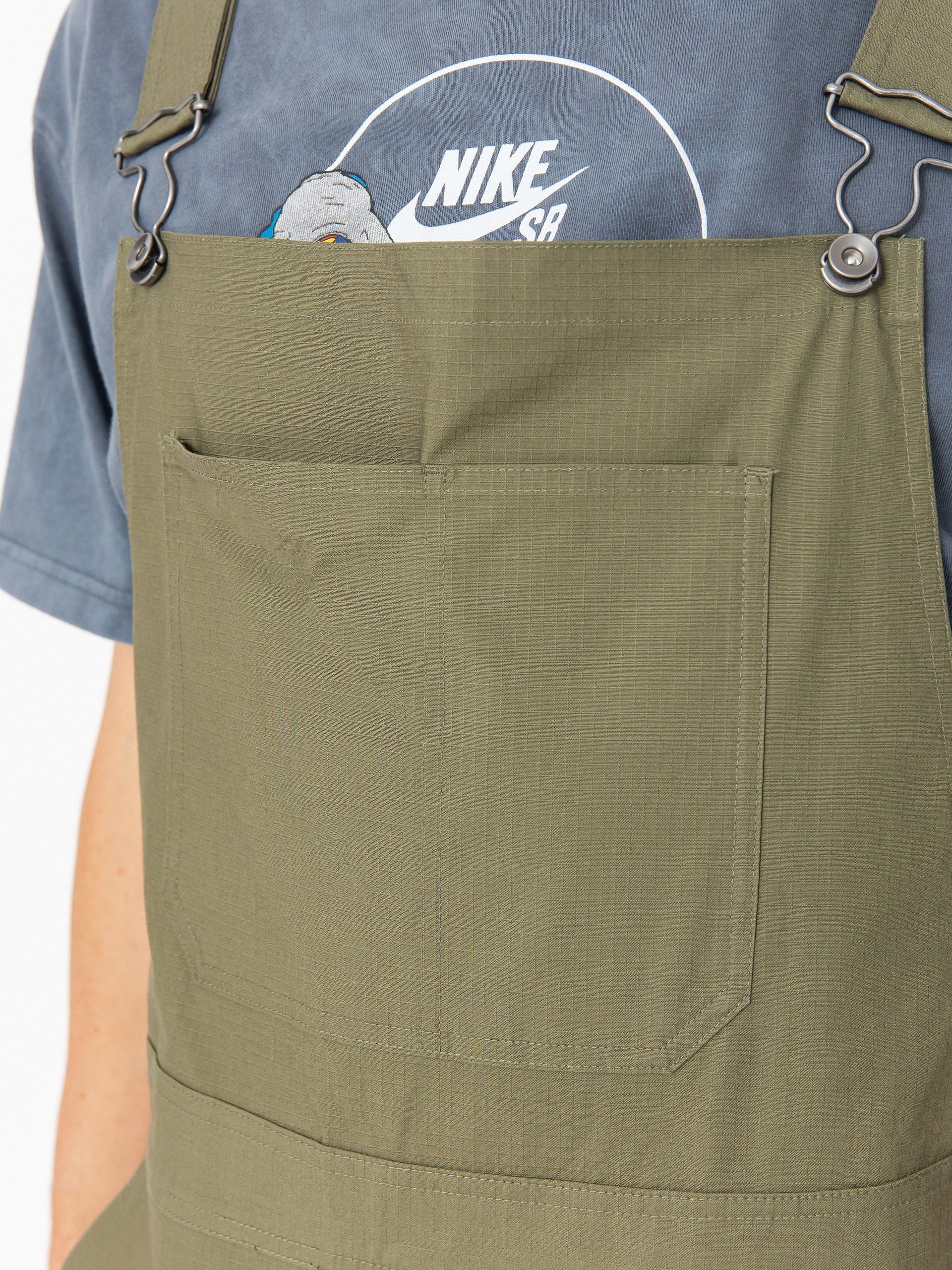Nike SB Federation Agnostic Overalls Kisnadrág (medium olive/white)