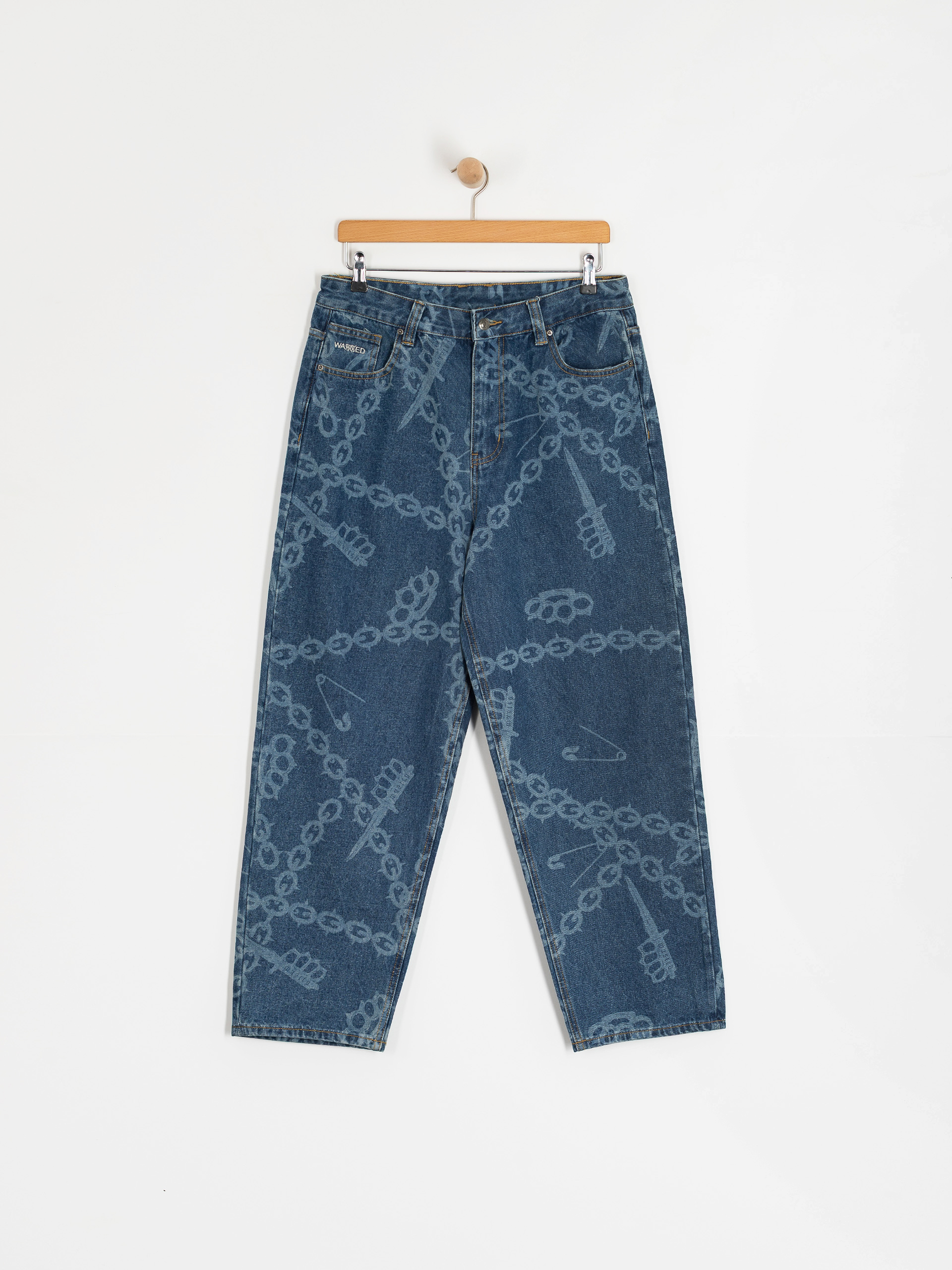 Wasted Paris Knuckles Casper Kisnadrág (washed blue)