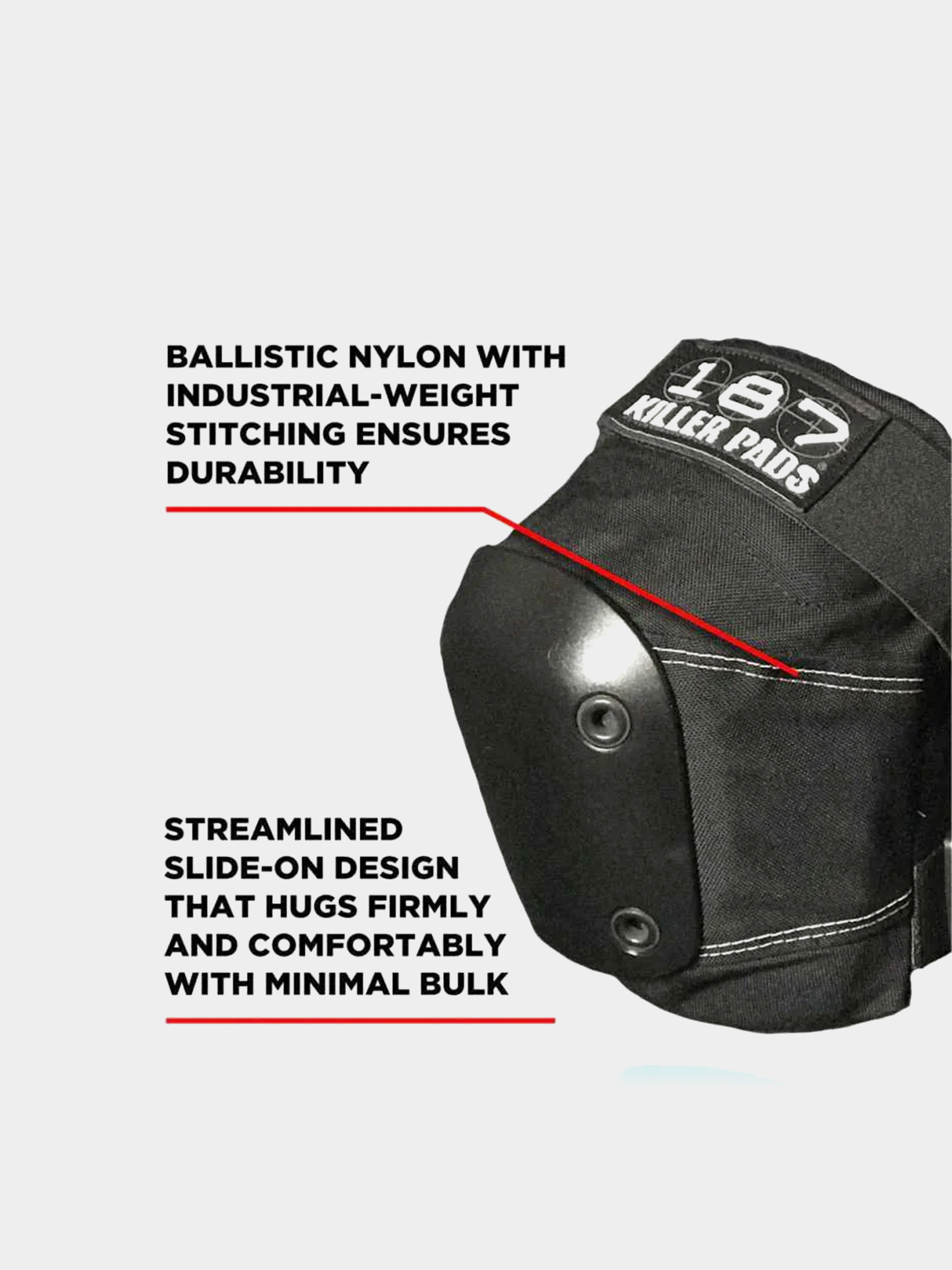 187 Killer Pads Slim Knee Pads Védőfelszerelés (black)