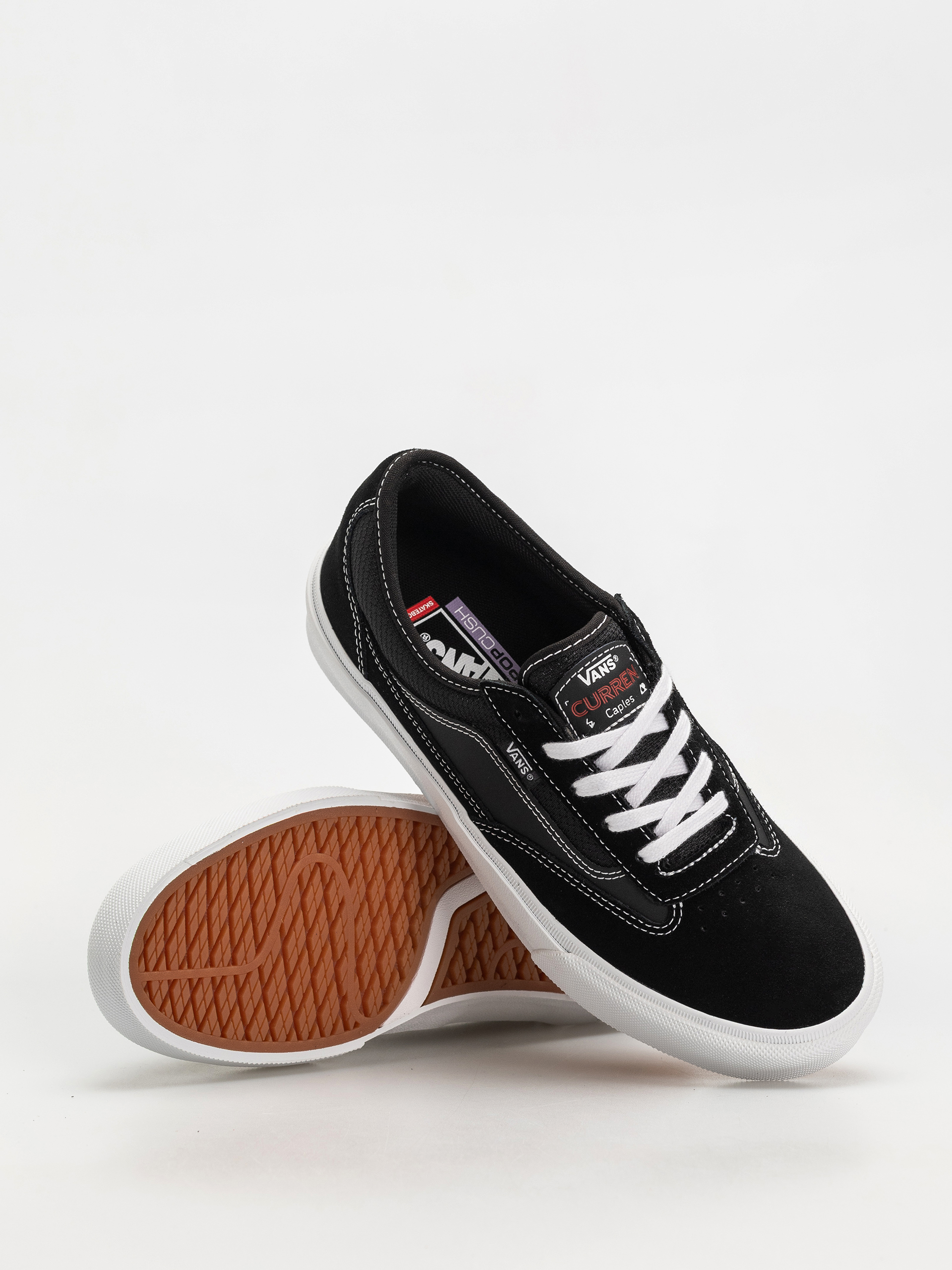 Vans Skate Curren Caples Cipők (gum black/white)