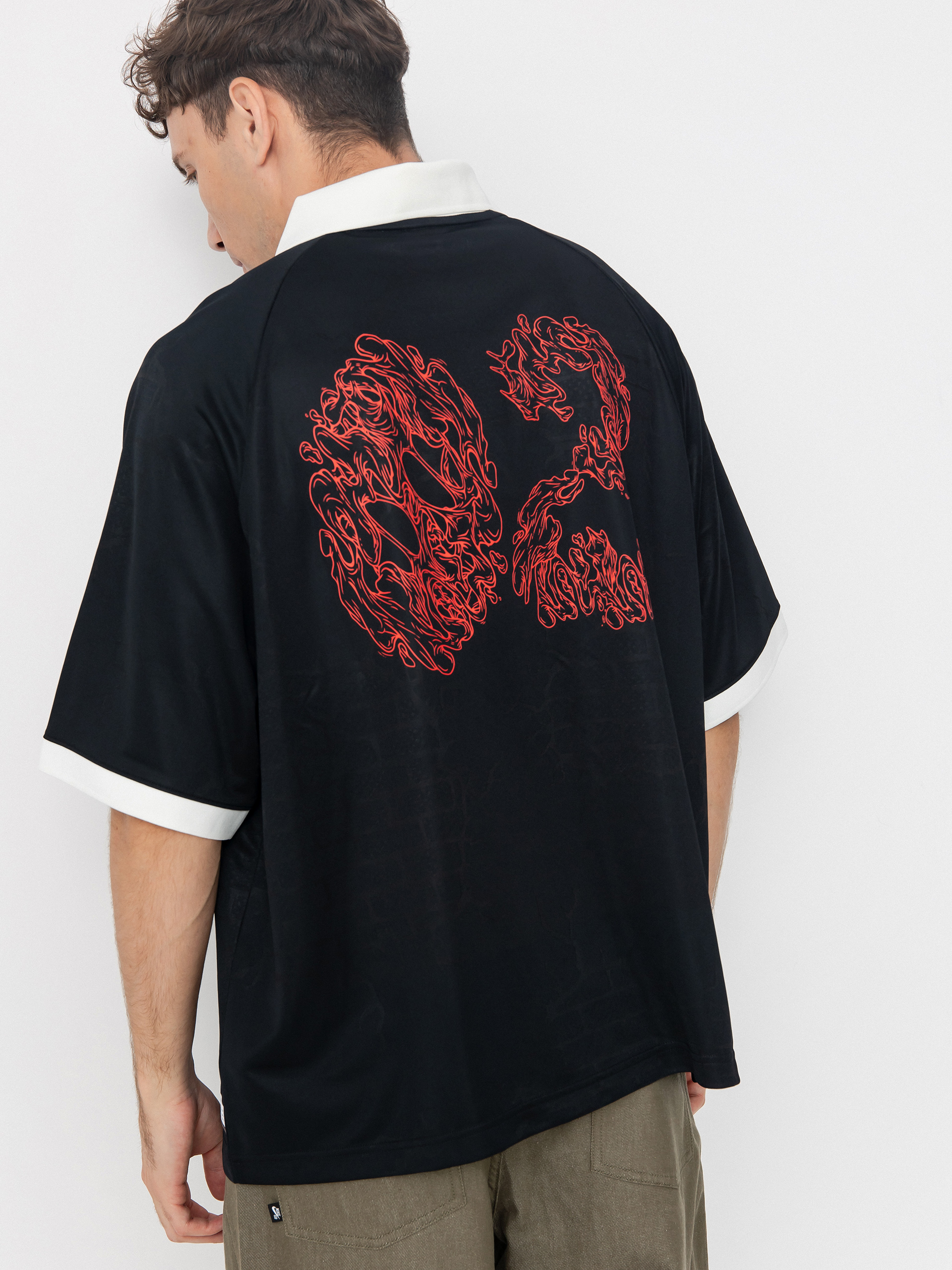 Pólóing Nike SB DF Jacquard Jersey (black/sail)
