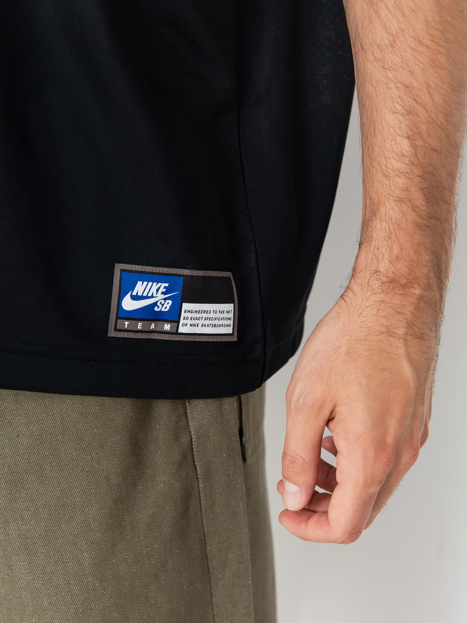 Pólóing Nike SB DF Jacquard Jersey (black/sail)