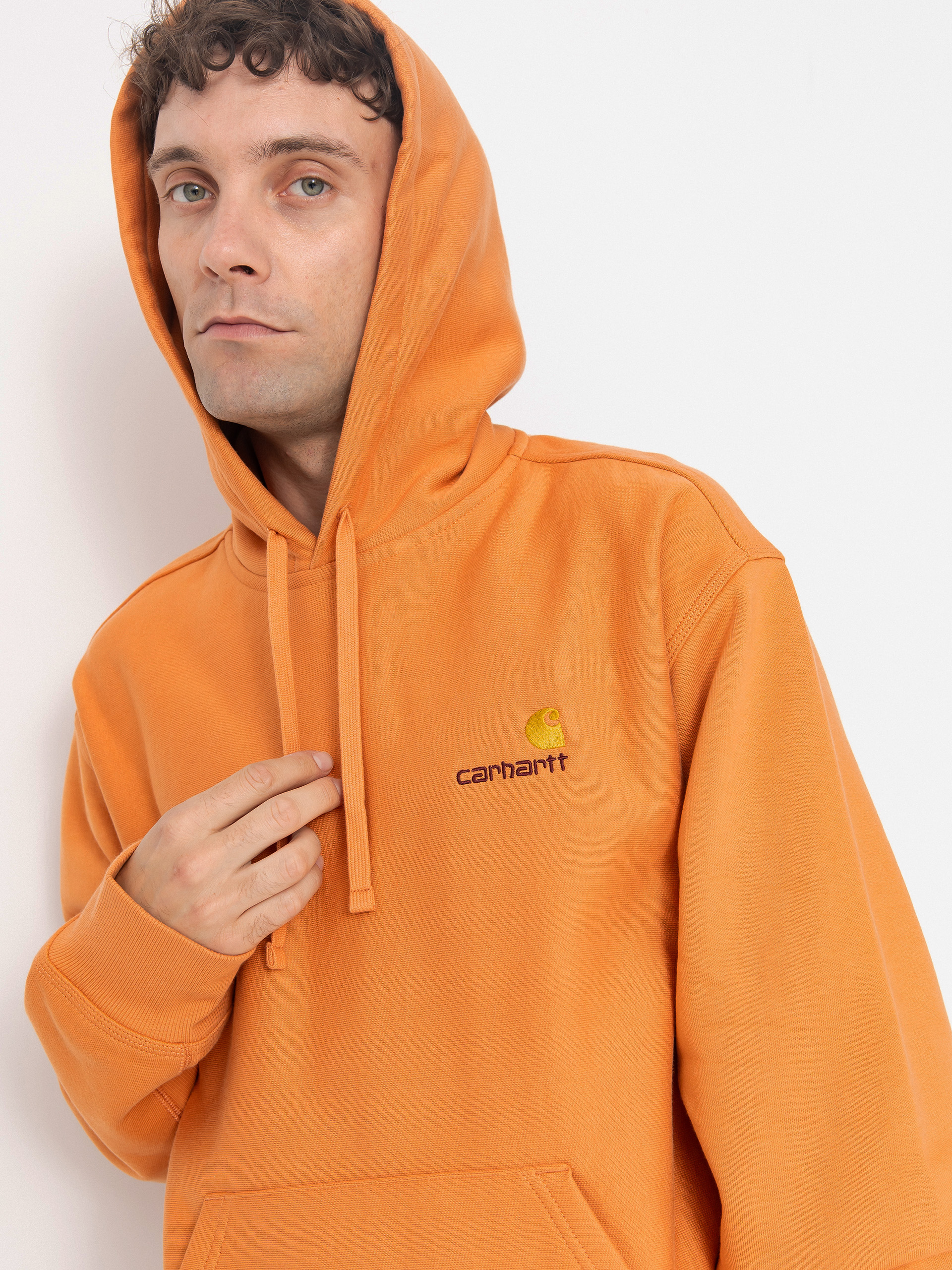 Carhartt WIP American Script HD Kapucnis pulóver (redhaven)
