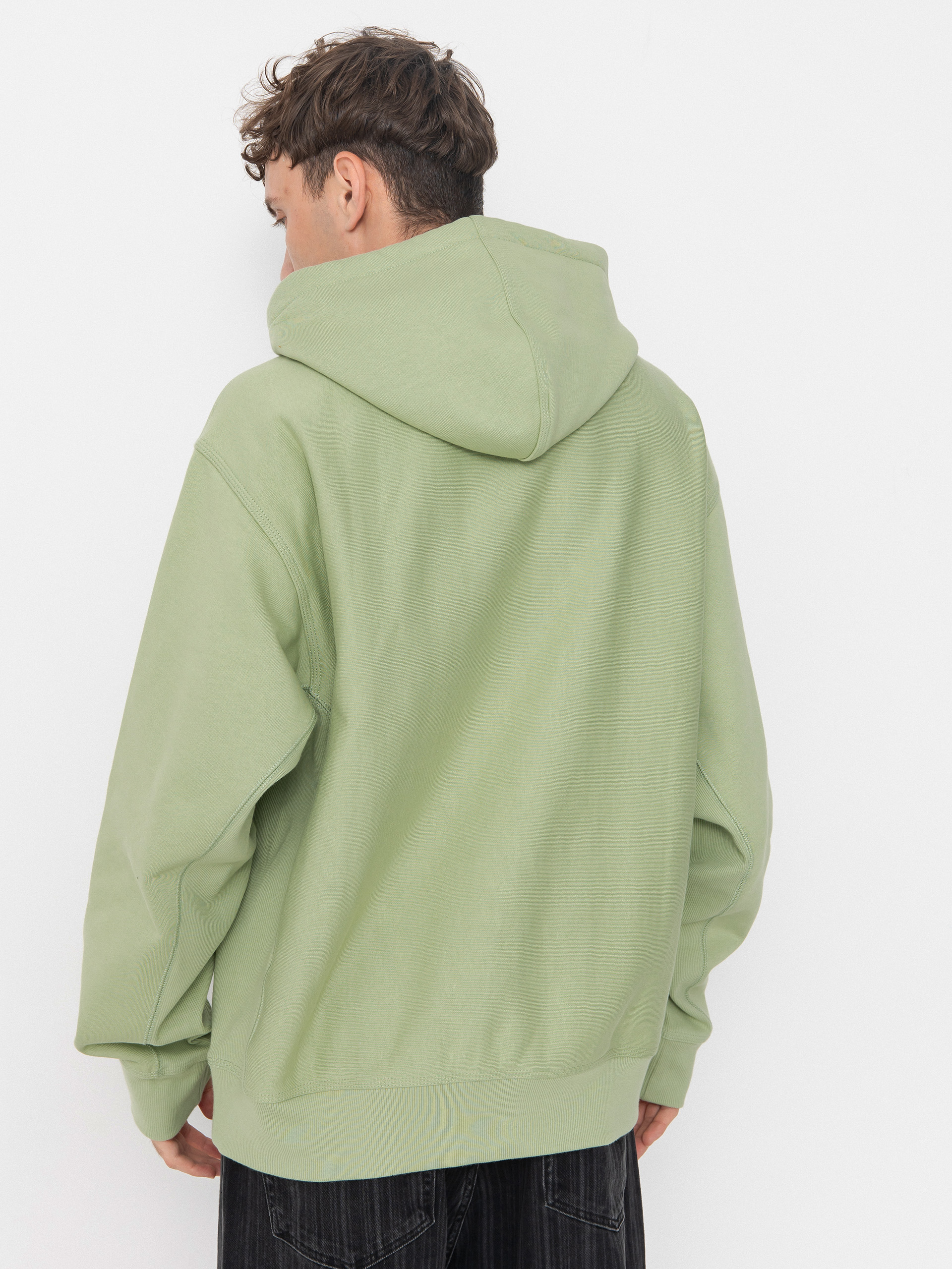Carhartt WIP American Script HD Kapucnis pulóver (pale olive)