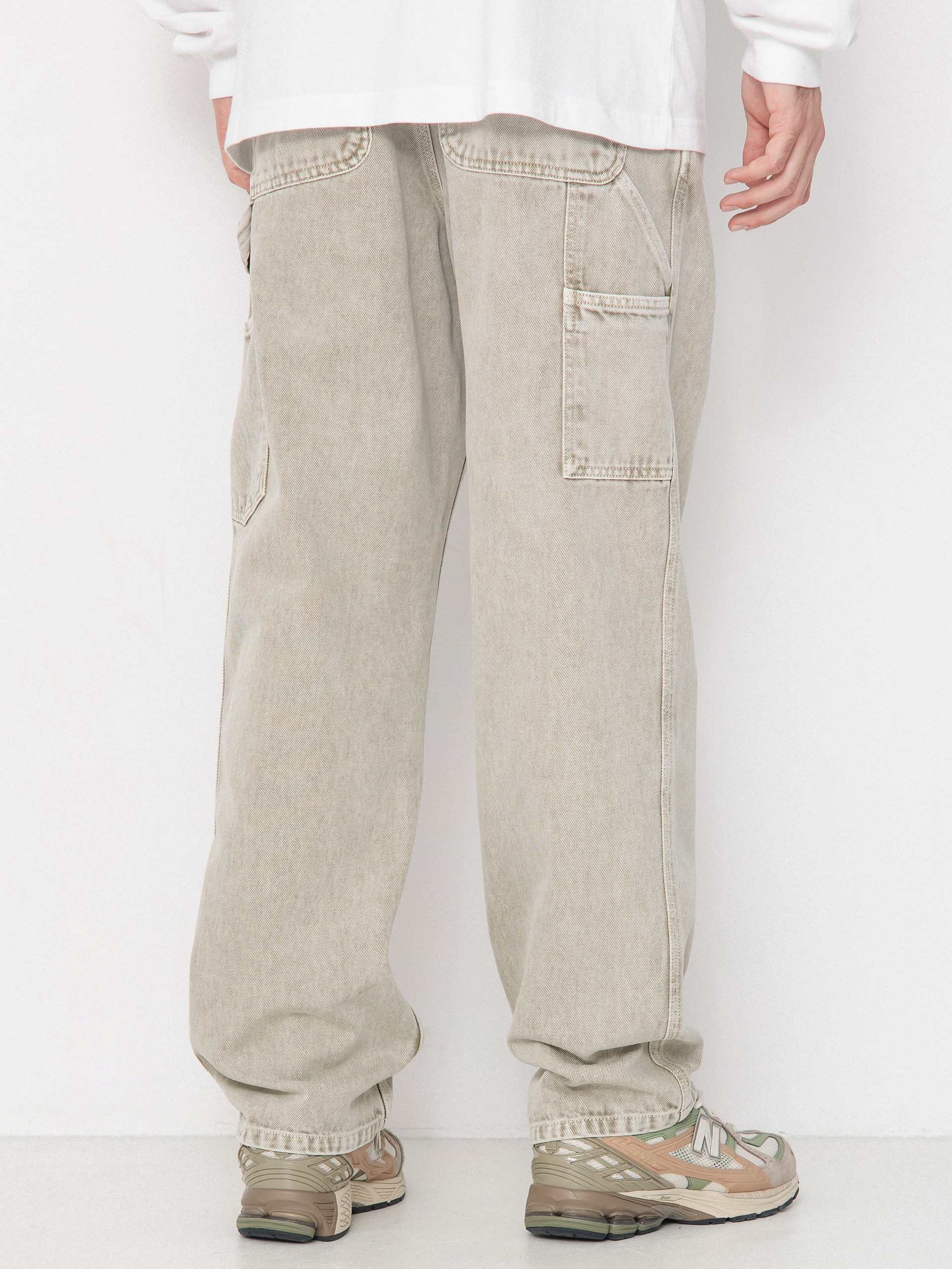 Carhartt WIP Single Knee Kisnadrág (opuntia/chalk wash)